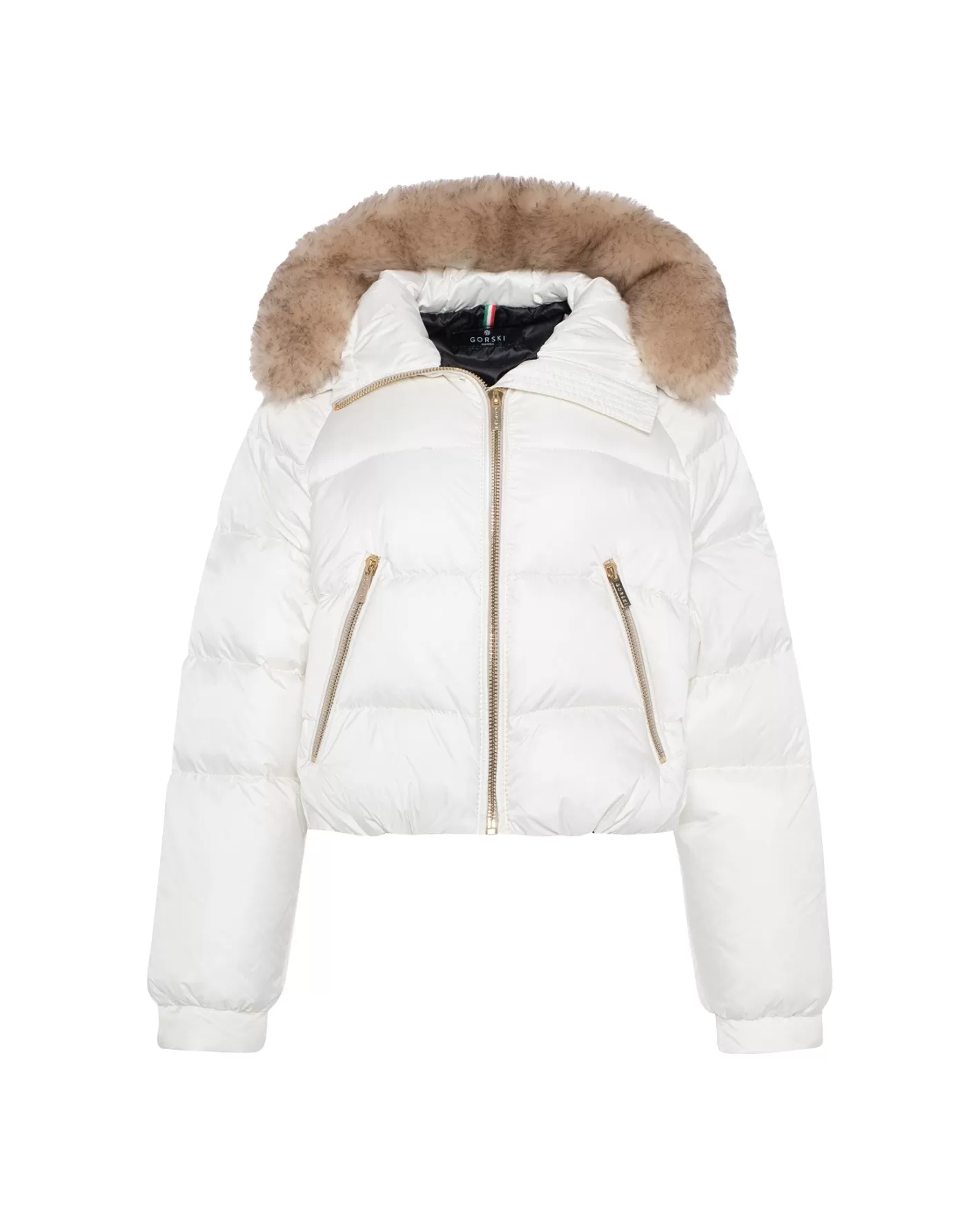 Veste Polaire Femme GORSKI Montréal - Capuche Détachable en Laine Toscan pour Look Après-Ski Élégant