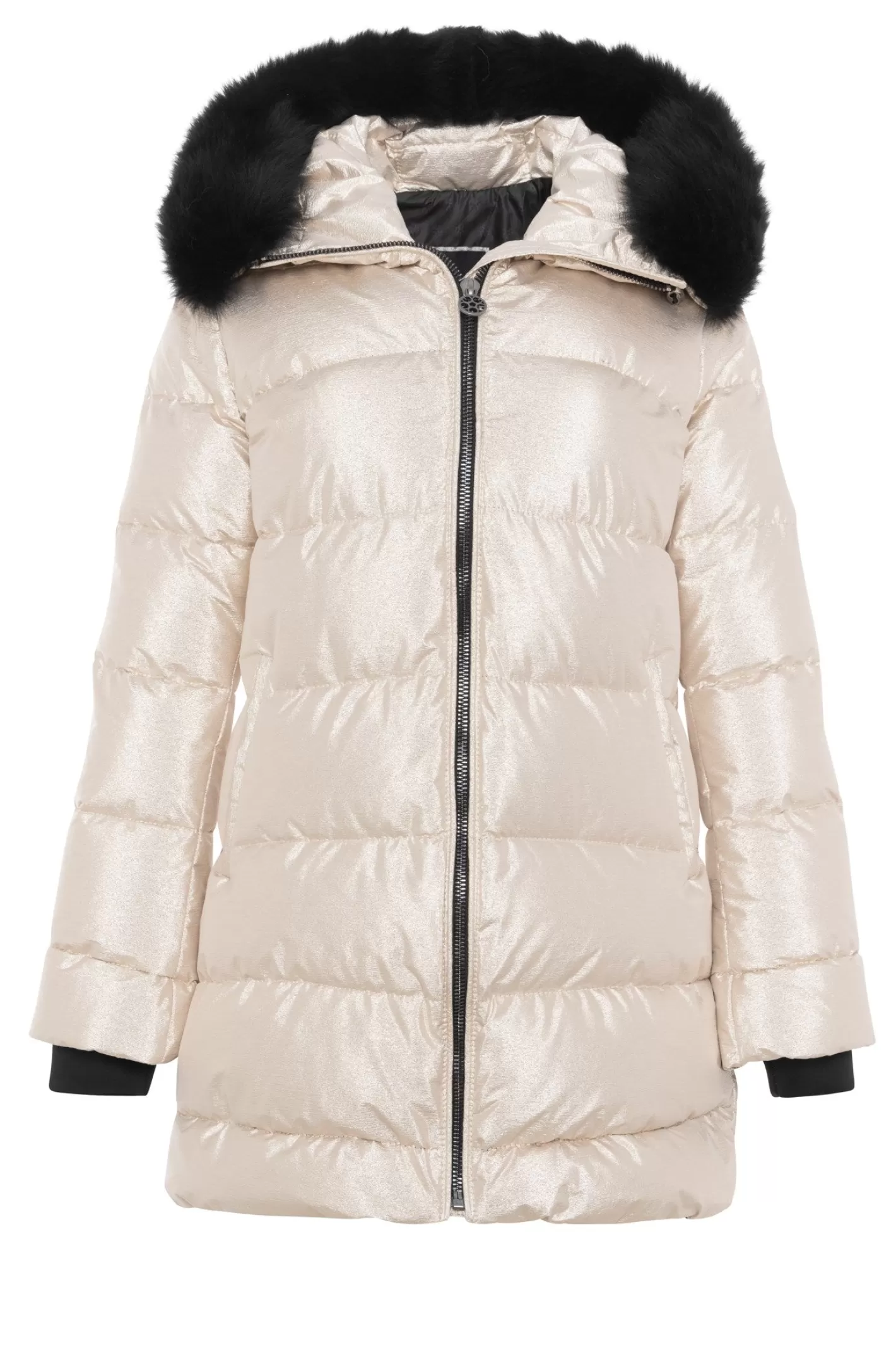 Veste d'hiver Montréal Après-Ski GORSKI - Capuche amovible en agneau shearling toscan pour femme