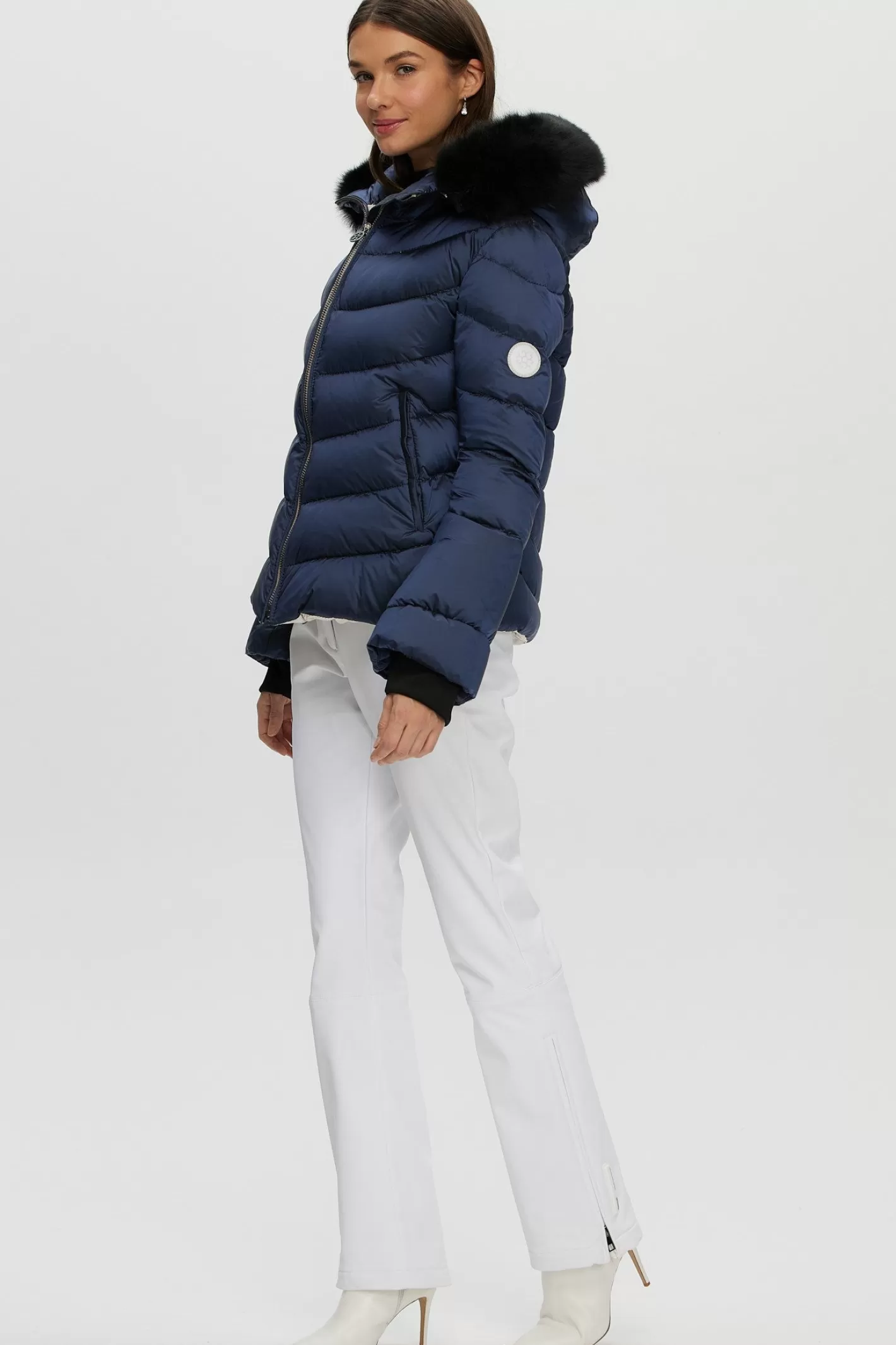 Veste Ski Femme Montréal – Capuche Amovible en Agneau Toscana – Style Urbain Chaud GORSKI