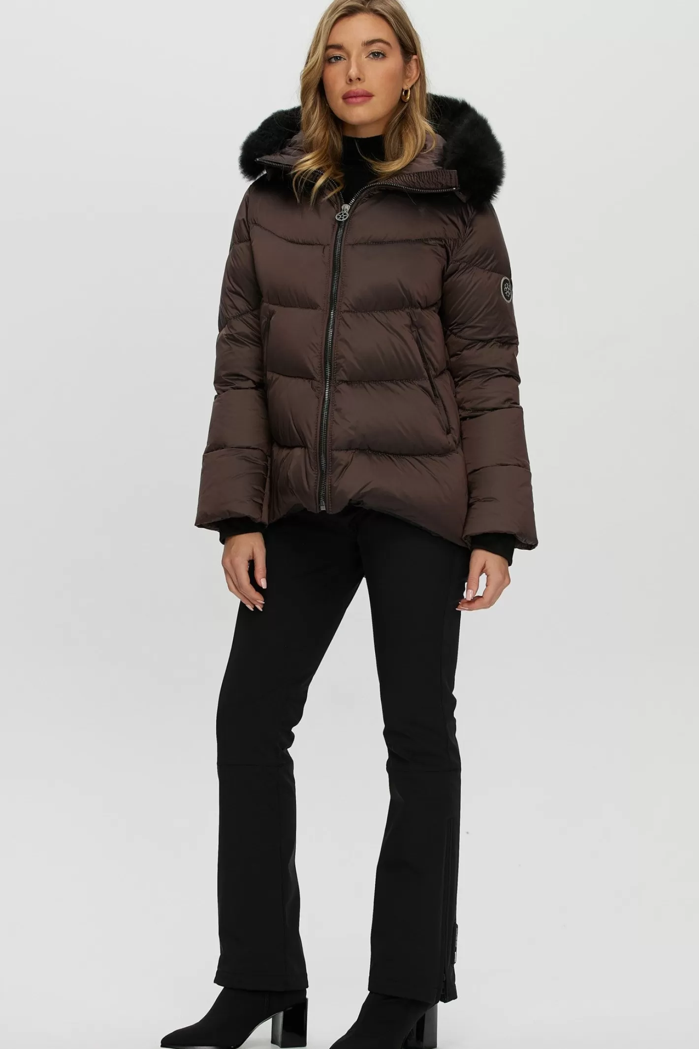 Veste polyvalente Gor-Ski Montréal - Édition limitée avec capuche amovible en agneau shearling toscan - Confort premium pour femme