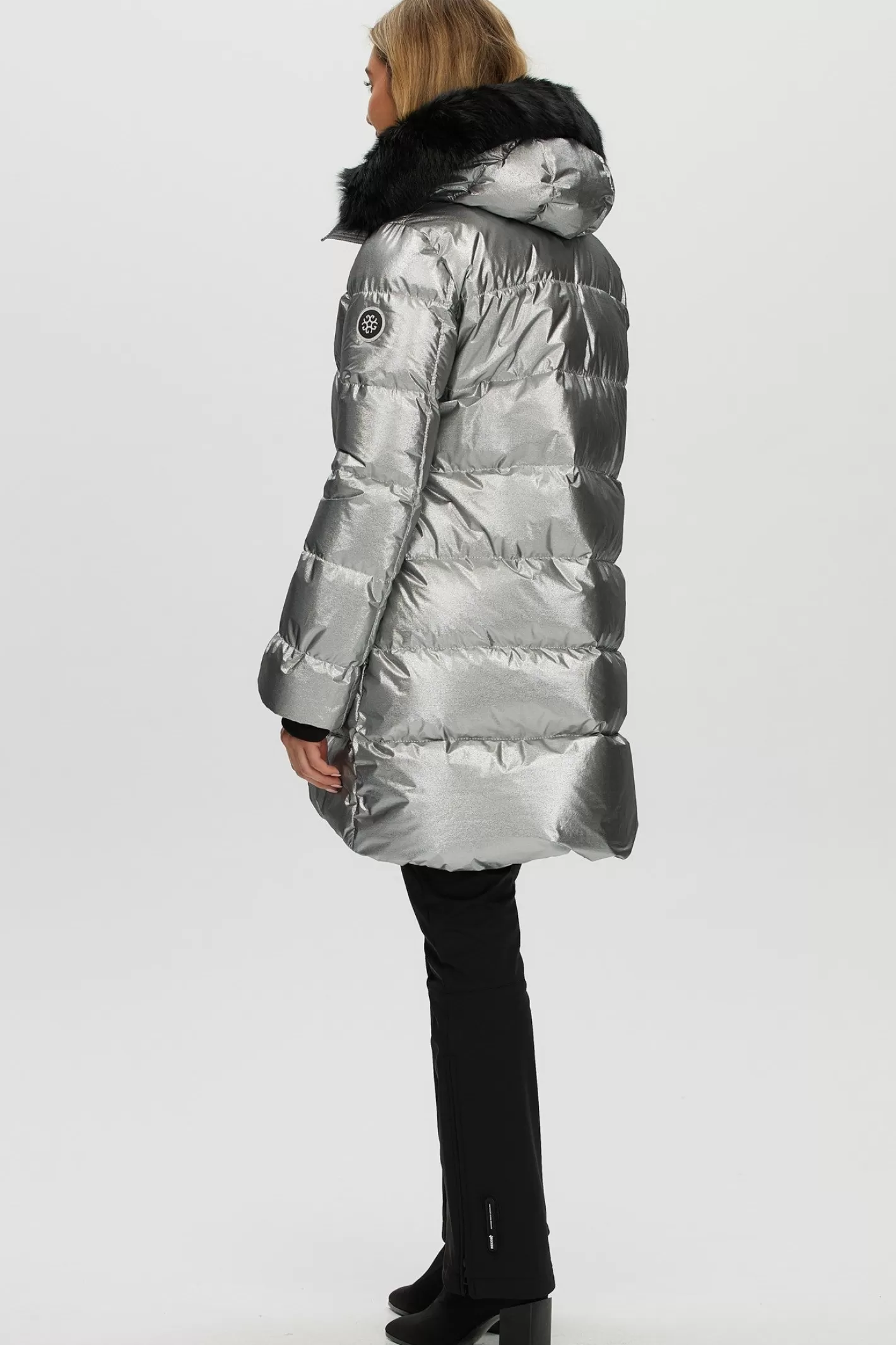 Veste d'hiver Montréal Après-Ski GORSKI - Capuche amovible en agneau shearling toscan pour femme