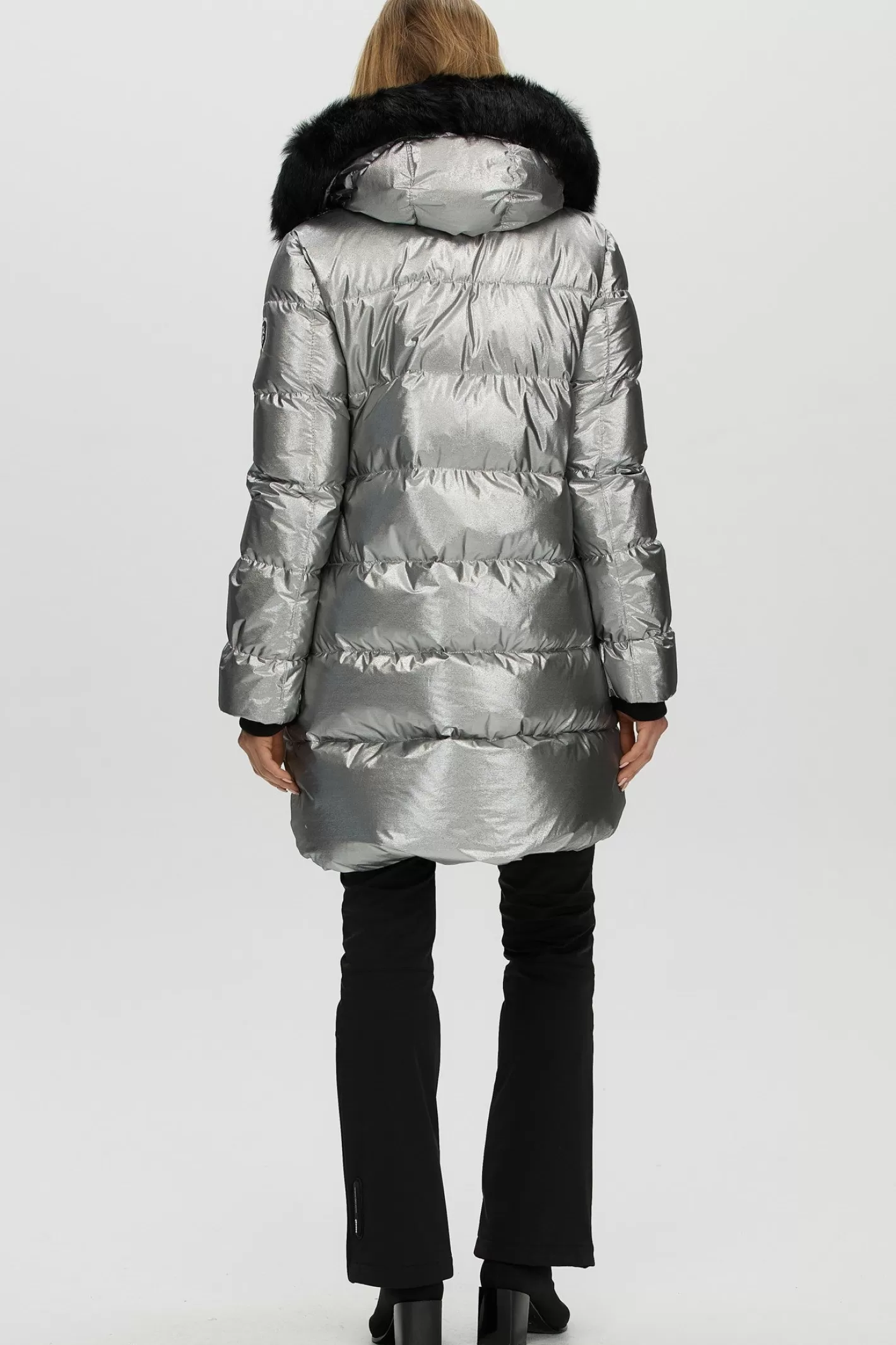 Veste d'hiver Montréal Après-Ski GORSKI - Capuche amovible en agneau shearling toscan pour femme