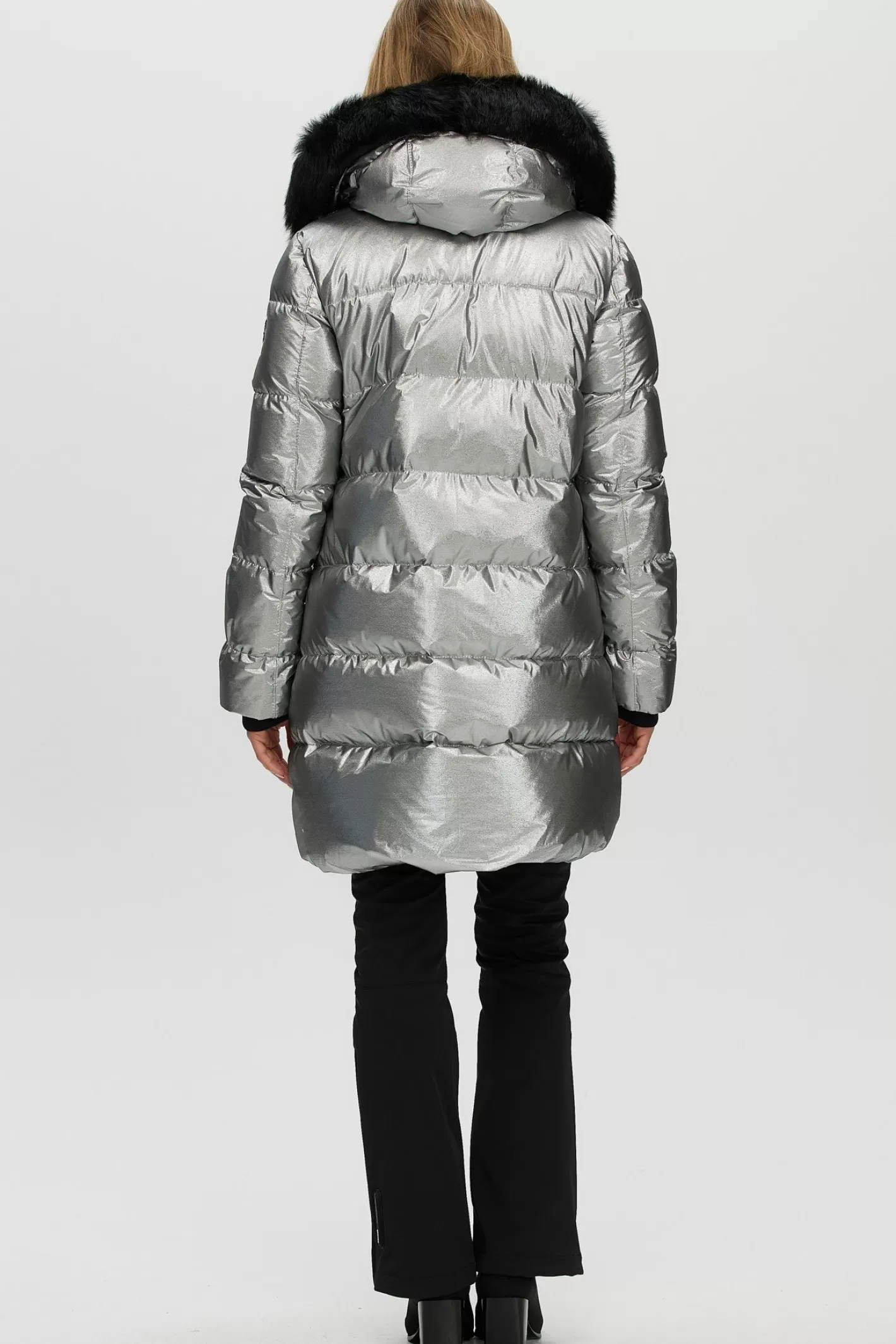 Veste d'hiver Montréal Après-Ski GORSKI - Capuche amovible en agneau shearling toscan pour femme