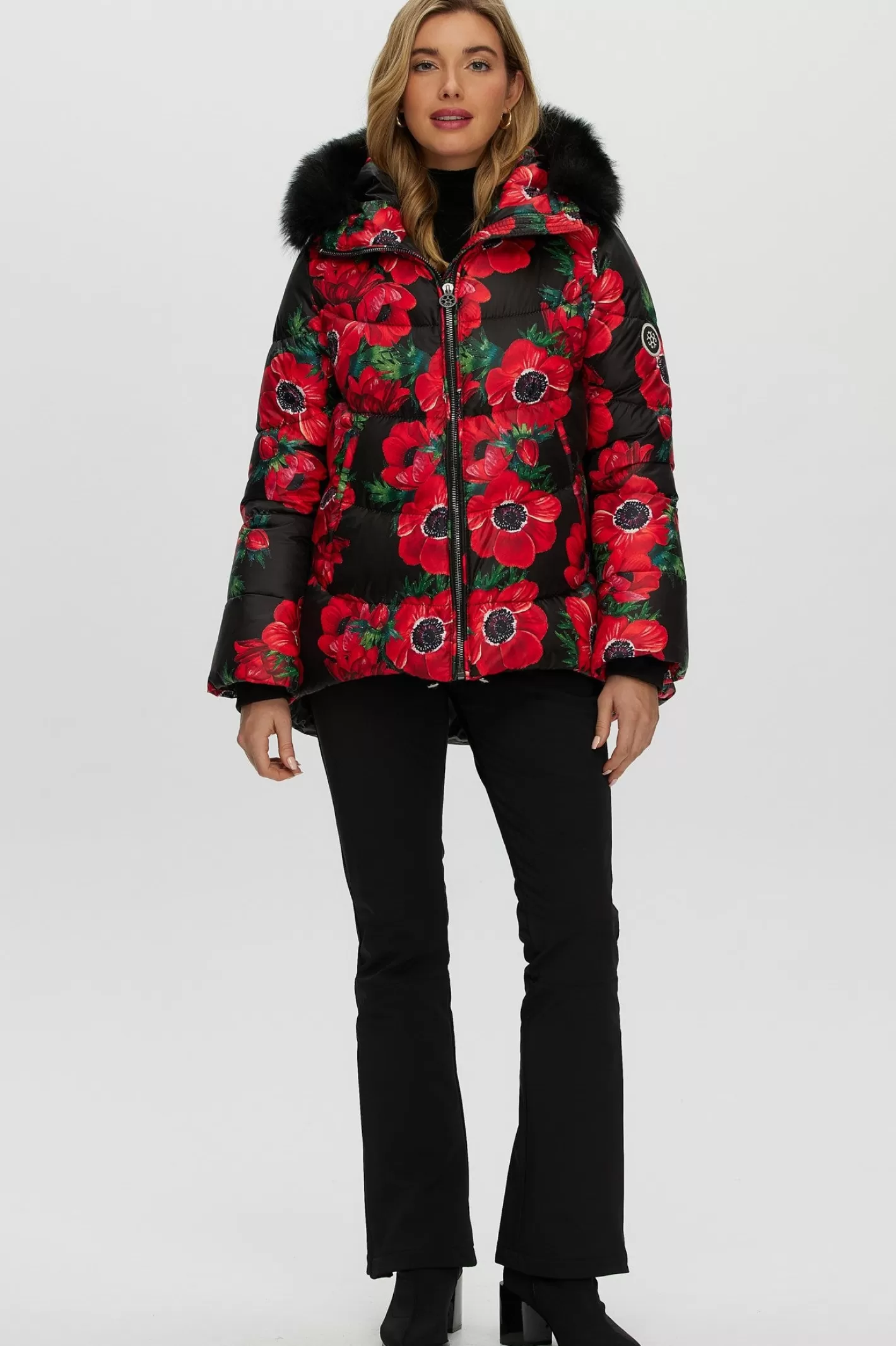 Veste d'après-ski GORSKI Montréal pour femme – Capuche détachable en agneau shearling toscan – Style urbain et chaleur alpine