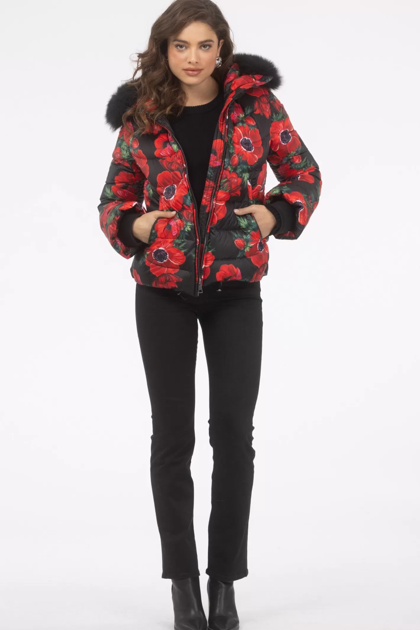 Veste Après-Ski Montréal Femme GORSKI - Capuche Détachable en Agneau Shearling Toscana - Élégance Hivernale Confortable