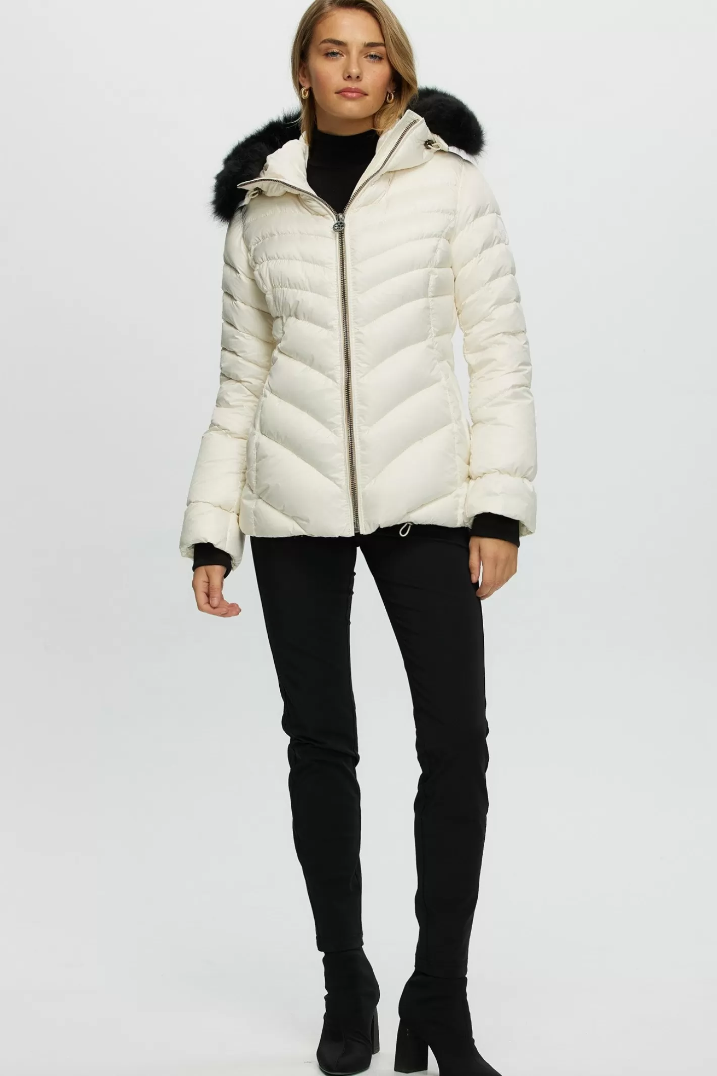 Manteau Après-Ski Montréal GORSKI Femme - Capuche Toscana en Agneau Shearling Détachable Ultra Douce