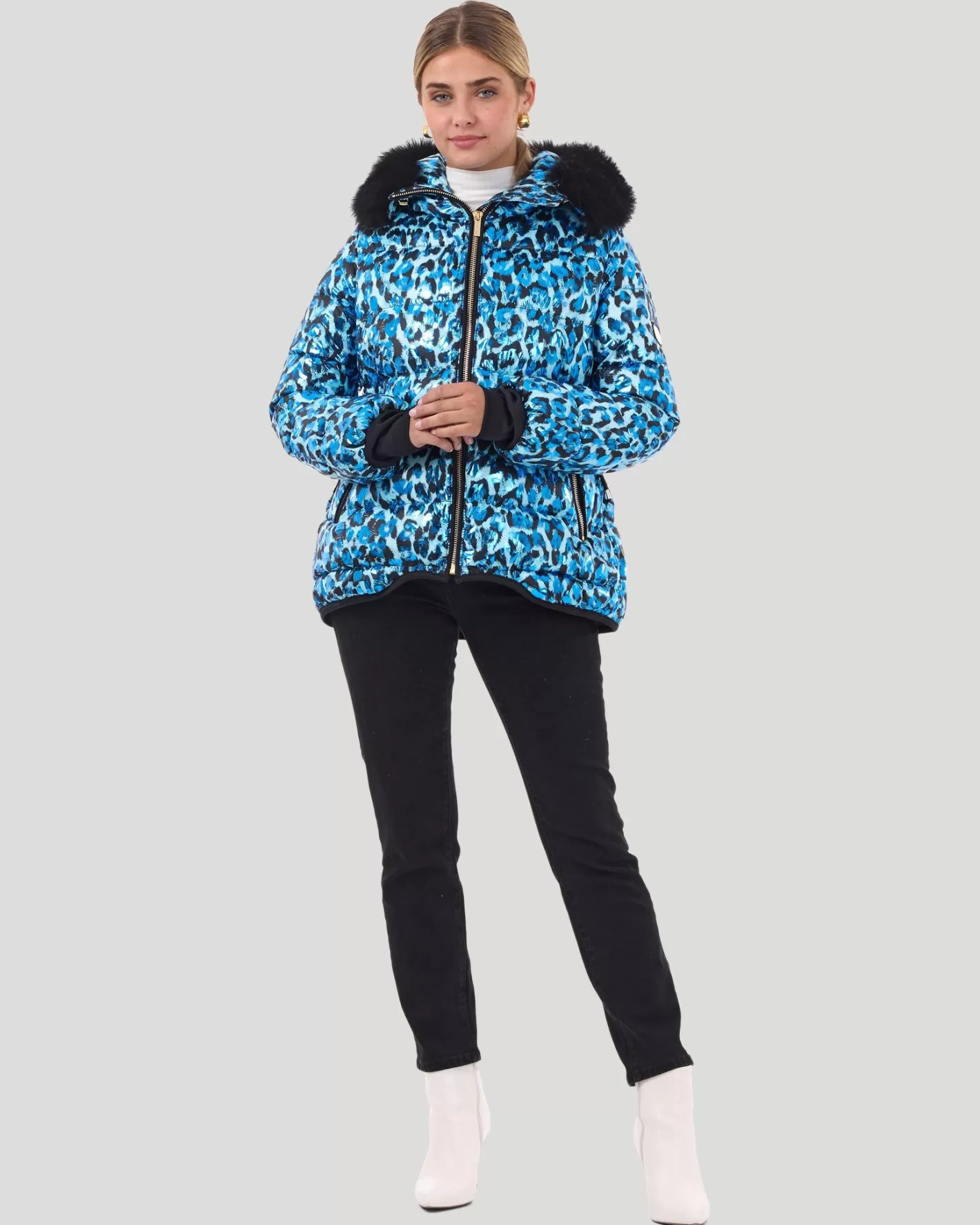 Veste Polaire GORSKI Montréal - Capuche amovible en agneau toscan doublée - Confort haut de gamme pour sorties hivernales - Style urbain avec finitions premium