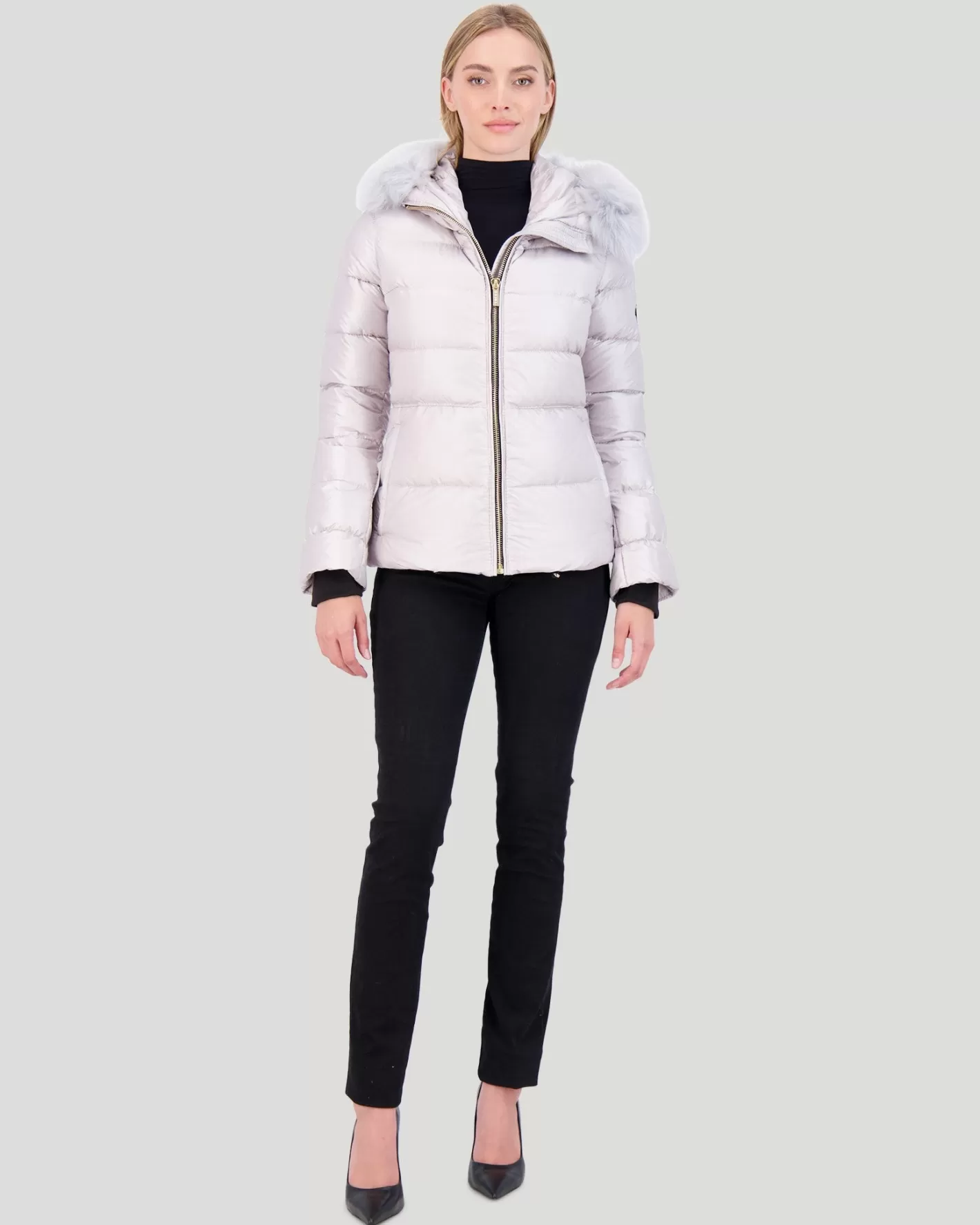 Doudoune Ski Montréal GORSKI Femme - Capuche Amovible en Agneau Toscane Doublée Dédoublure Chaude  
Style Urbain avec Garniture en Laine Mérinos - Confort Haut de Gamme pour Sports d'Hiver