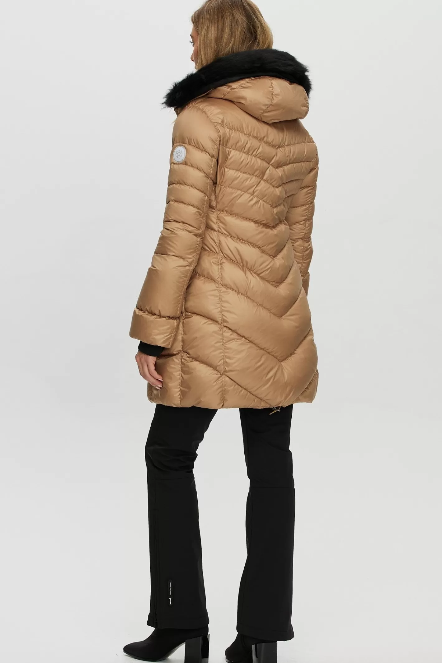 Doudoune Polaire GORSKI Édition Montréal - Capuche Amovible en Agneau Mouton Toscan - Confort Hivernal pour Femme