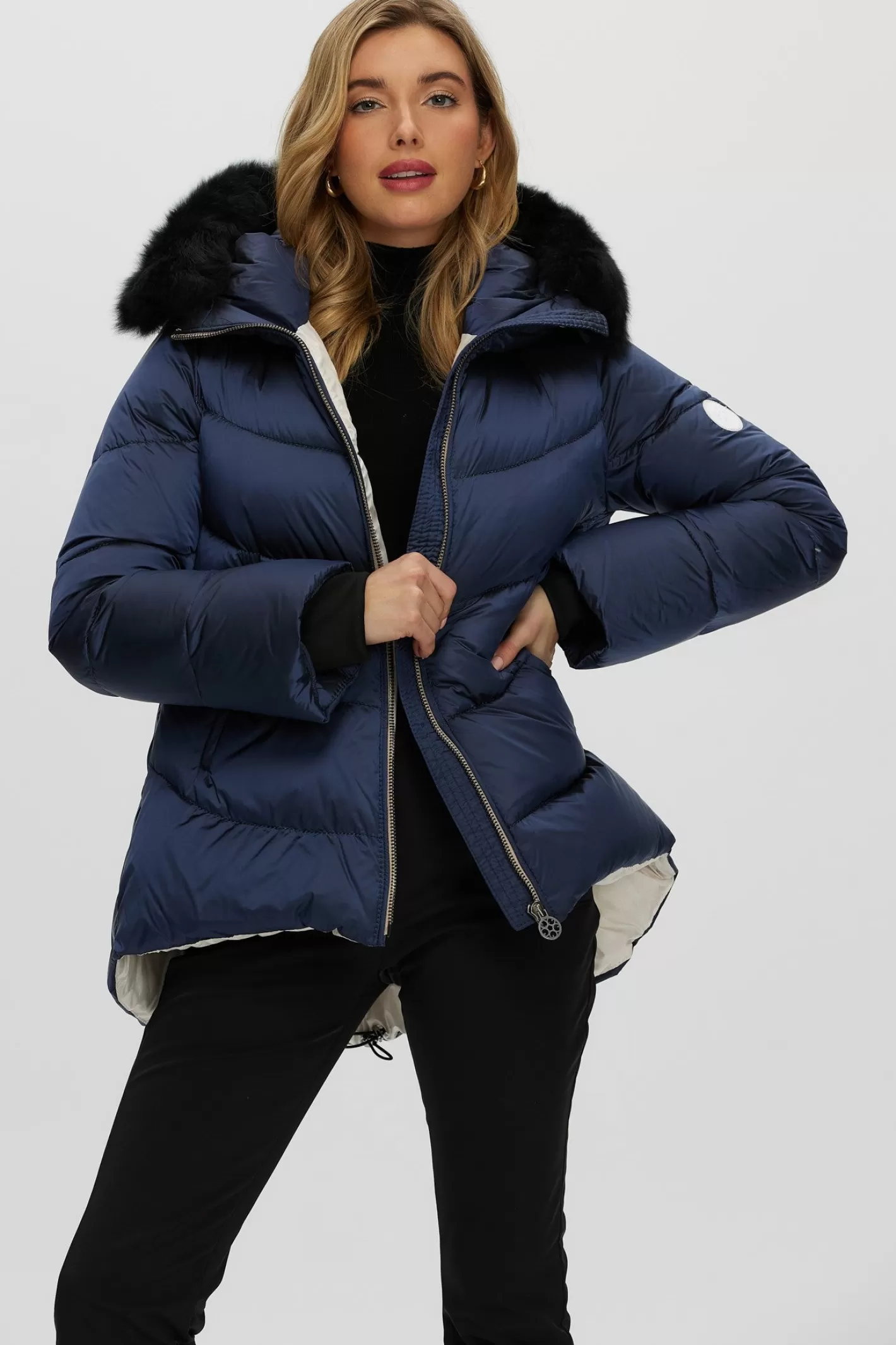 Veste polyvalente Gor-Ski Montréal - Édition limitée avec capuche amovible en agneau shearling toscan - Confort premium pour femme