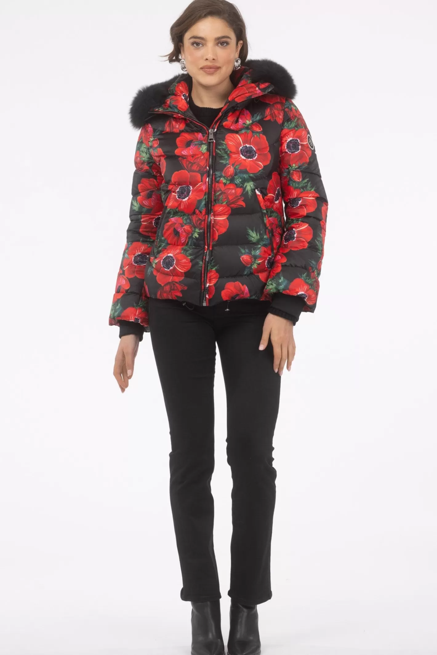 Veste Après-Ski Montréal Femme GORSKI - Capuche Détachable en Agneau Shearling Toscana - Élégance Hivernale Confortable