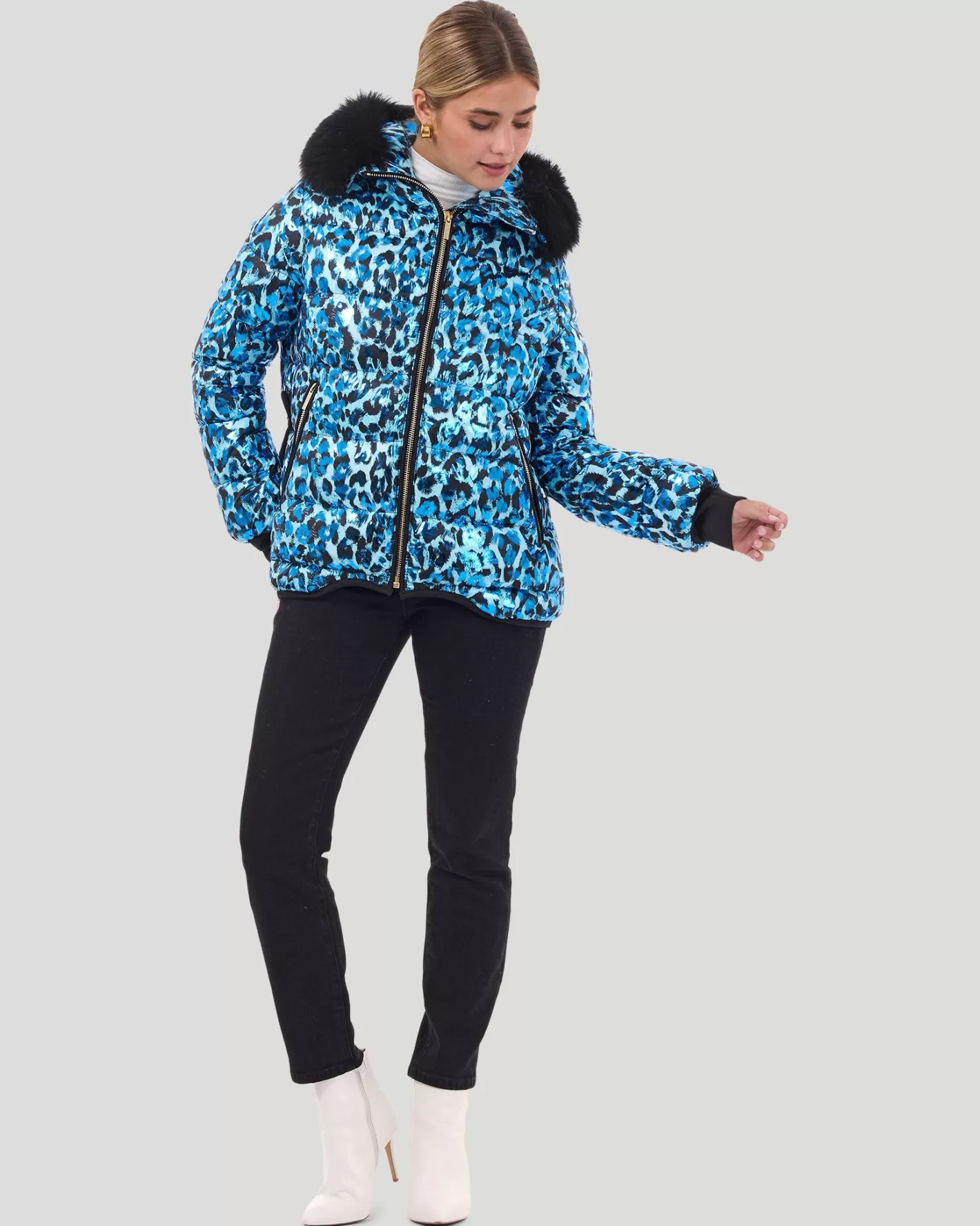 Veste Polaire GORSKI Montréal - Capuche amovible en agneau toscan doublée - Confort haut de gamme pour sorties hivernales - Style urbain avec finitions premium
