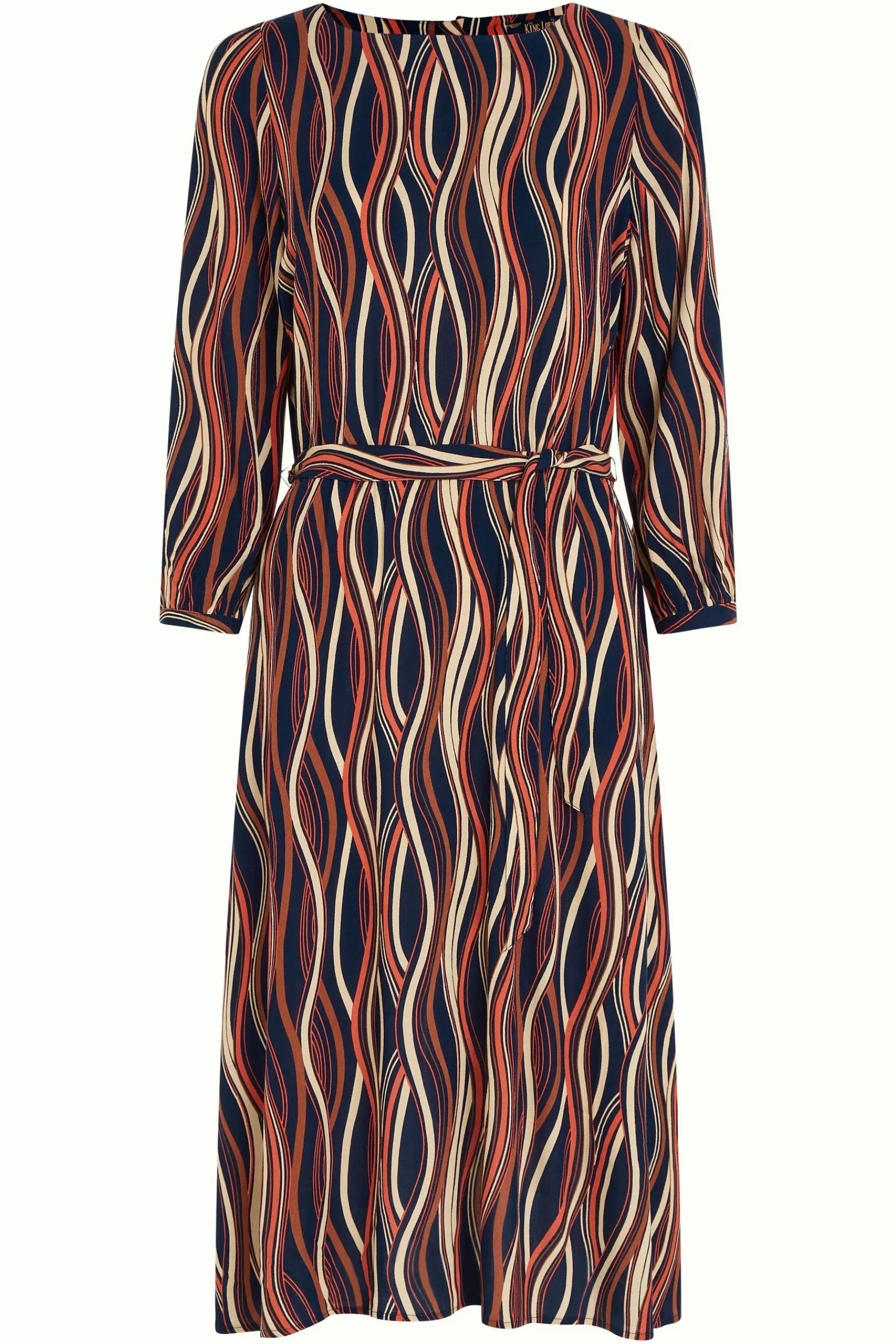 Robe Élégante Betty Merrill par King Louie - Coupe Confortable en Tissu Respirant pour Femme