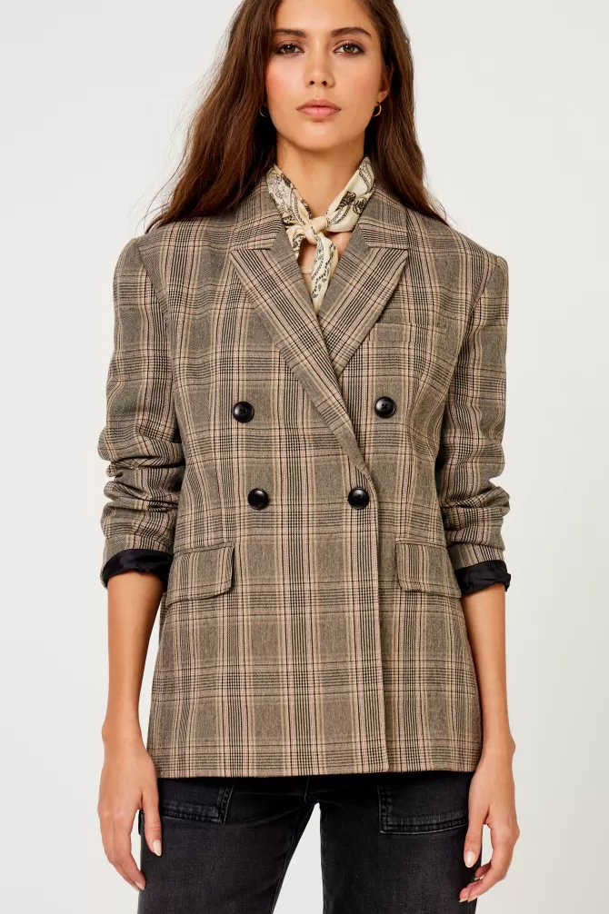 Veste décontractée en jean virgile - Blazer City 454 couleur crème