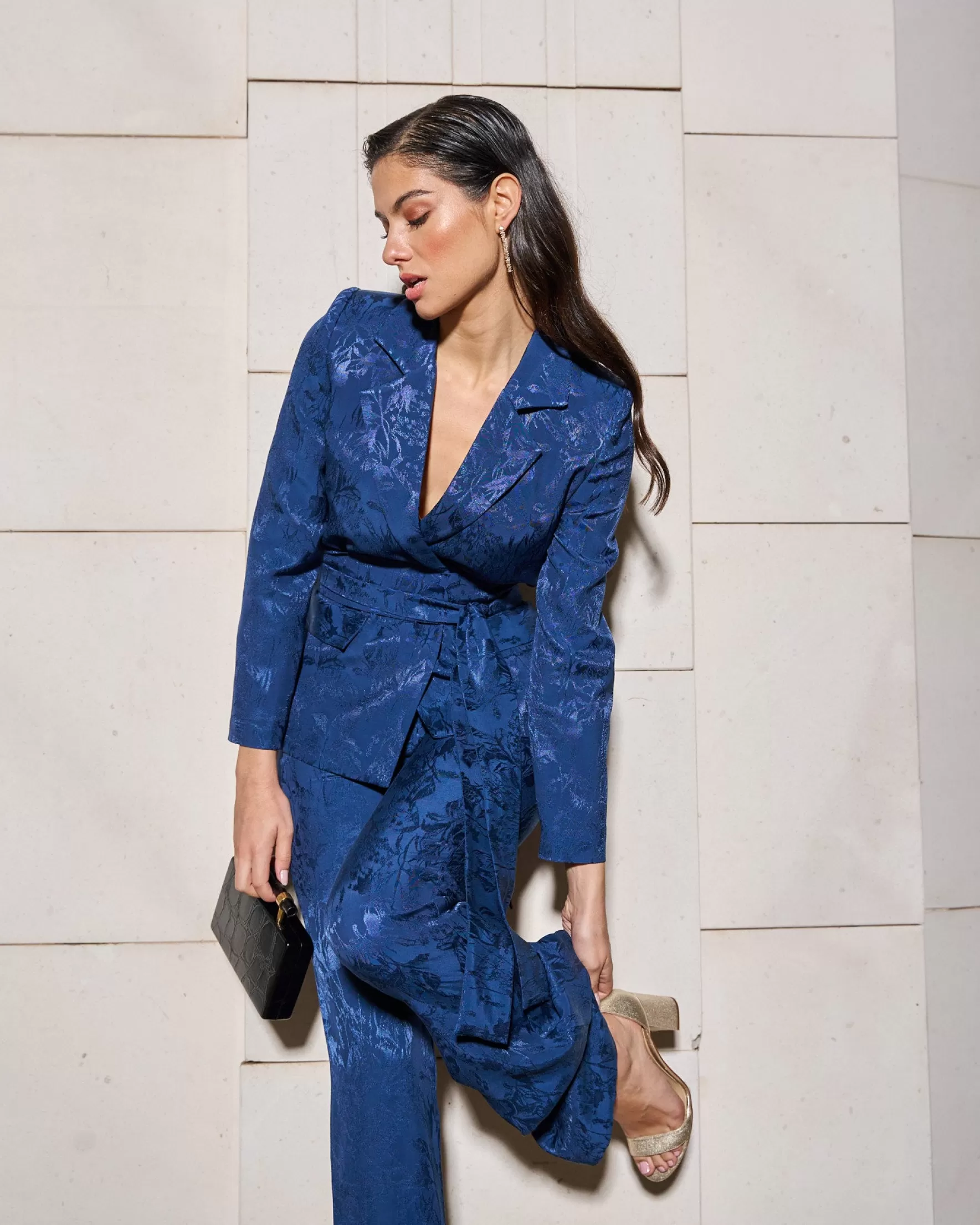 Veste Élégante Kate Bleu Azur par Miphai - Collection Exclusive en Ligne