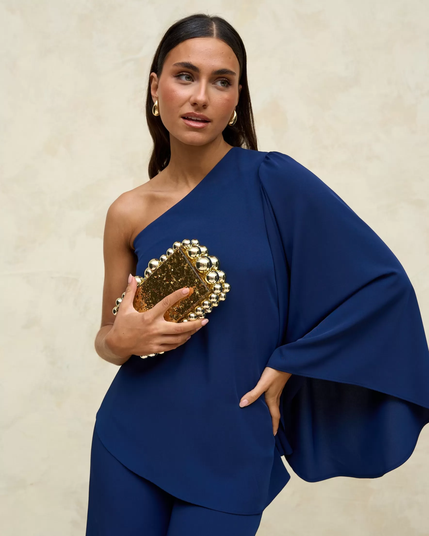 Blouse légère Triana Bleu Marine - Style décontracté féminin - Marque Miphai à petit prix