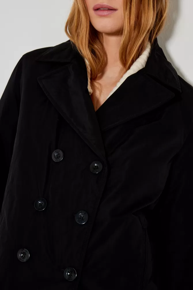 Découvrez les Manteaux & Parkas Denim Five Jeans - Caban-506 Vert Nuit, Collection Exclusive pour vos looks nocturnes