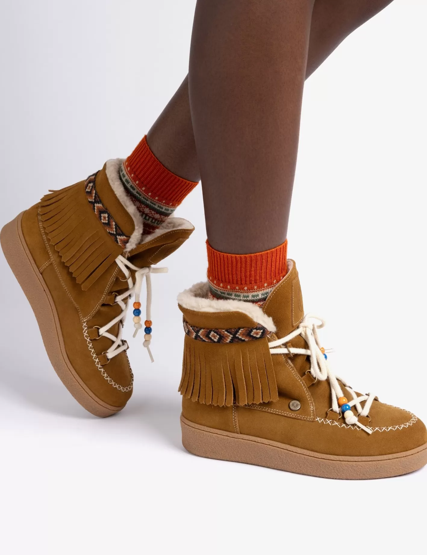 Bottes d'Hiver Confortables en Suédine – Doublure Chaude en Laine Naturelle et Toison d'Agneau | Style Montagne Élégant pour Soldes Hivernales