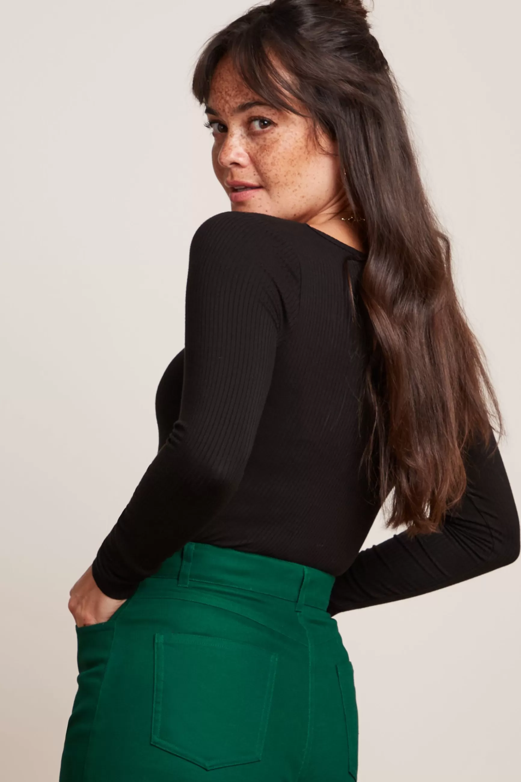 Pull femme King Louie Carice V - DAMES Collection en côtes unies premium

（，，，