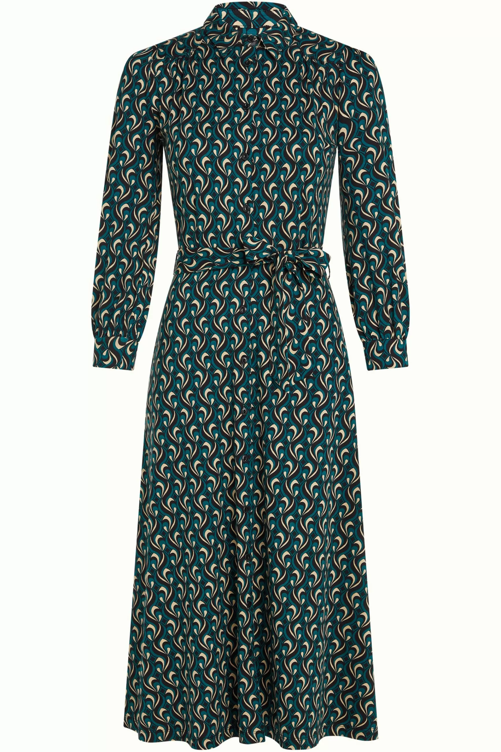 Robe Carina King Louie - Style Vintage Élégant en Tissu Léger | Robe Femme Mûre avec Motifs Floraux Délicats