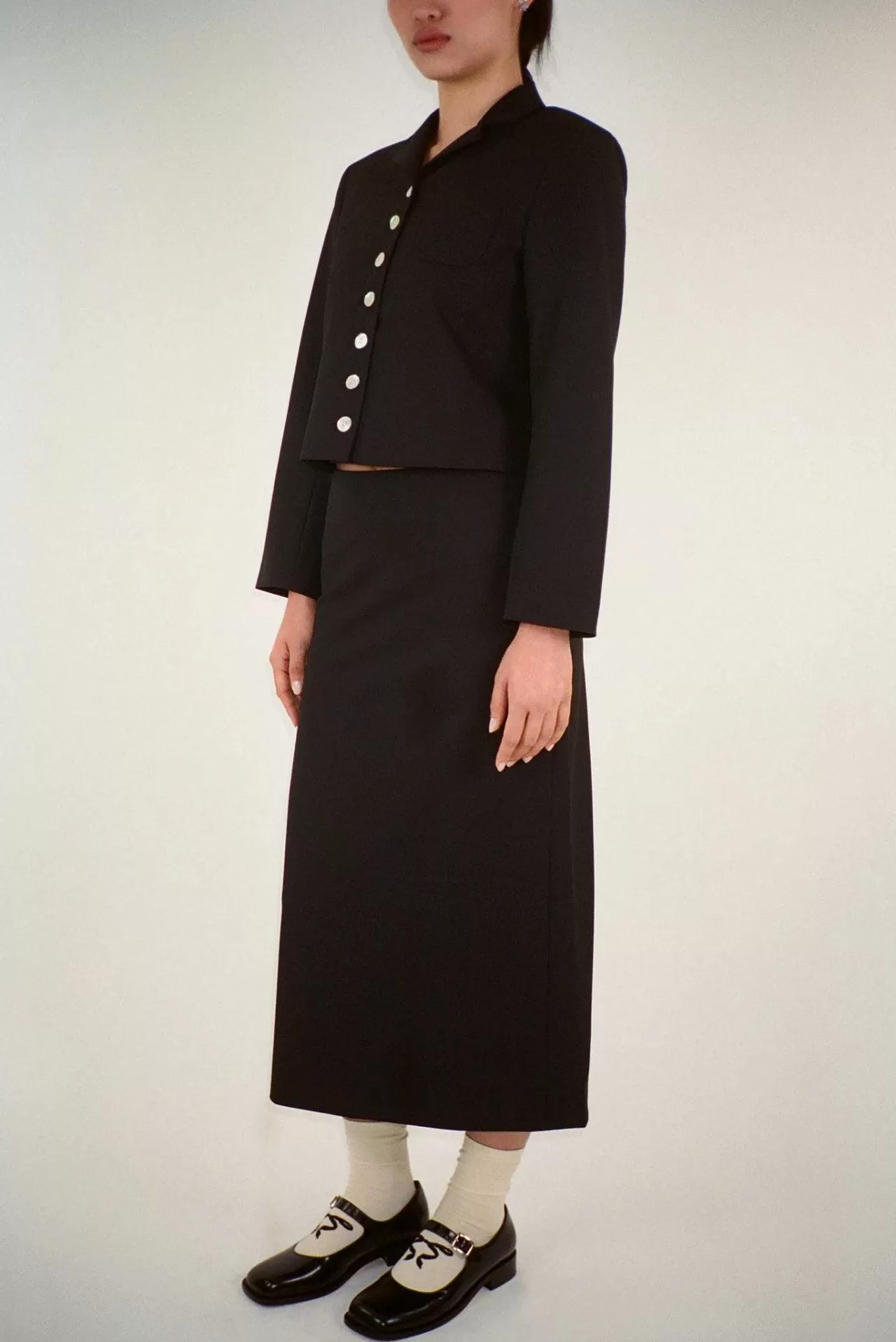 Veste Charm Sandy Liang - Noir Intemporel pour Femme