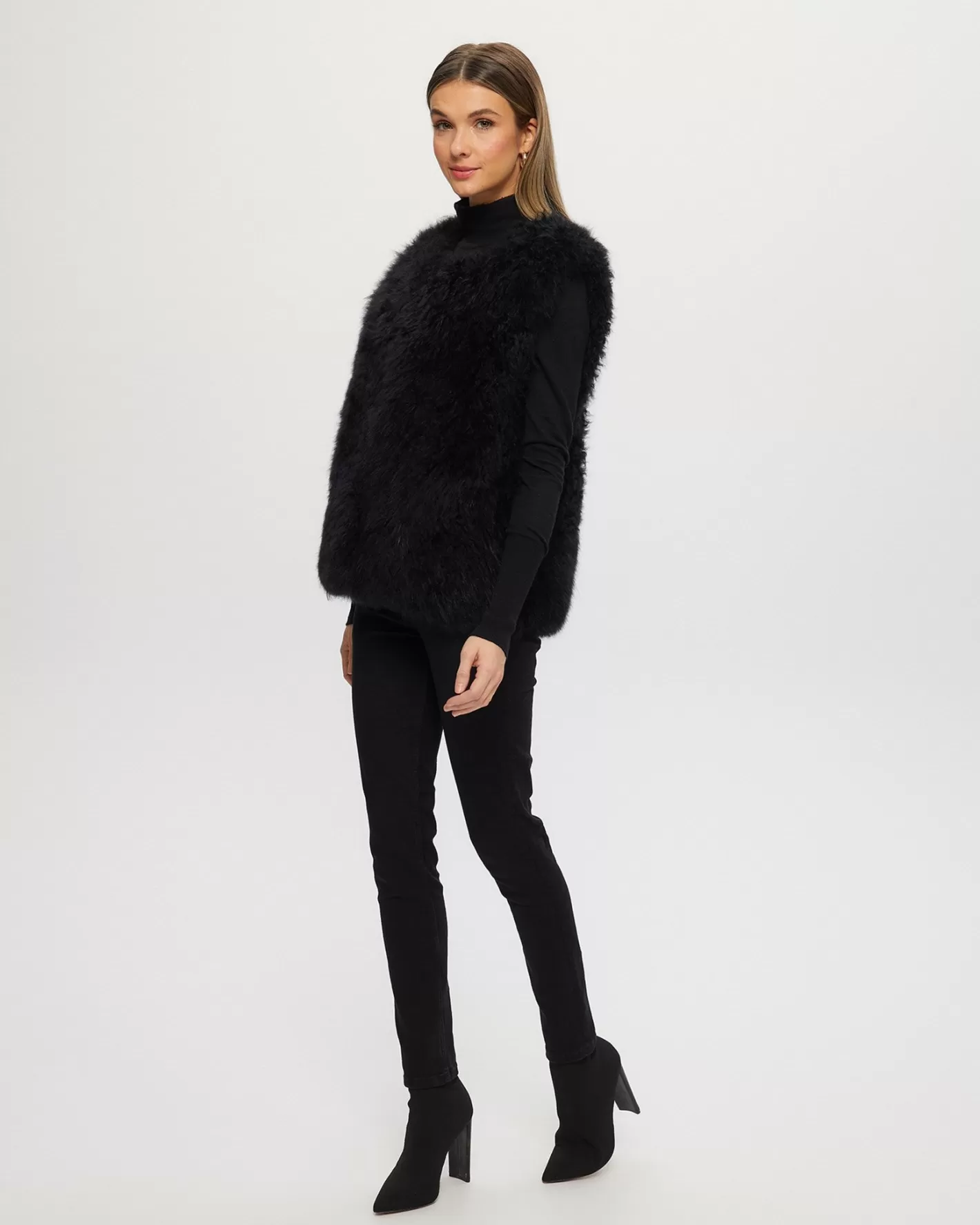 Veste femme GORSKI sans col - Cachemire de chèvre sélectionné, inspiration Montréal