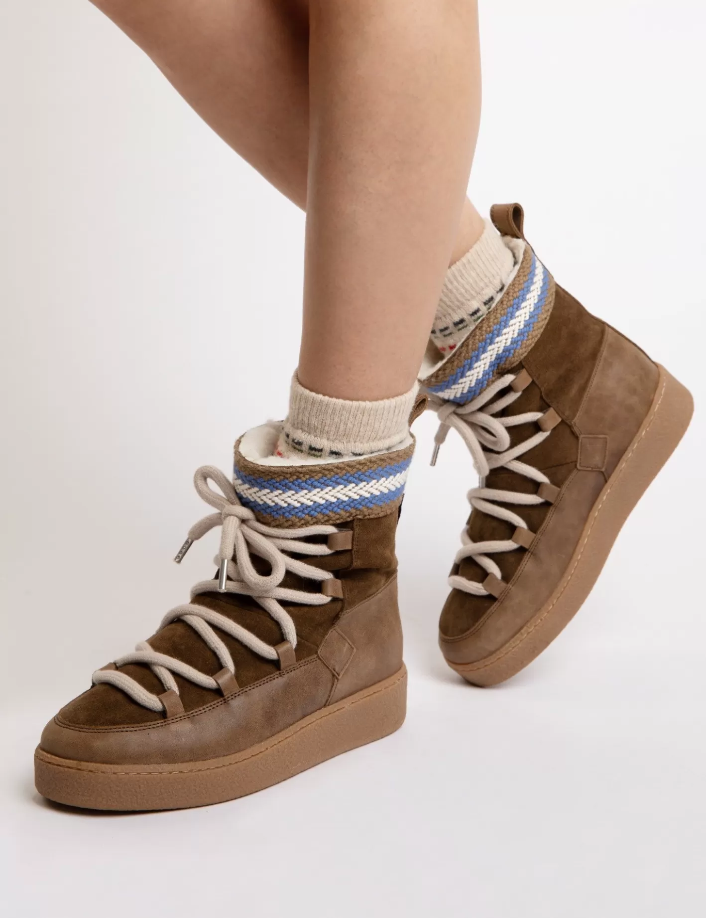 Bottes d'Hiver en Daim Cosmos – Doublure Laine & Mouton pour Confort Polaire (Soldes Exclusives)