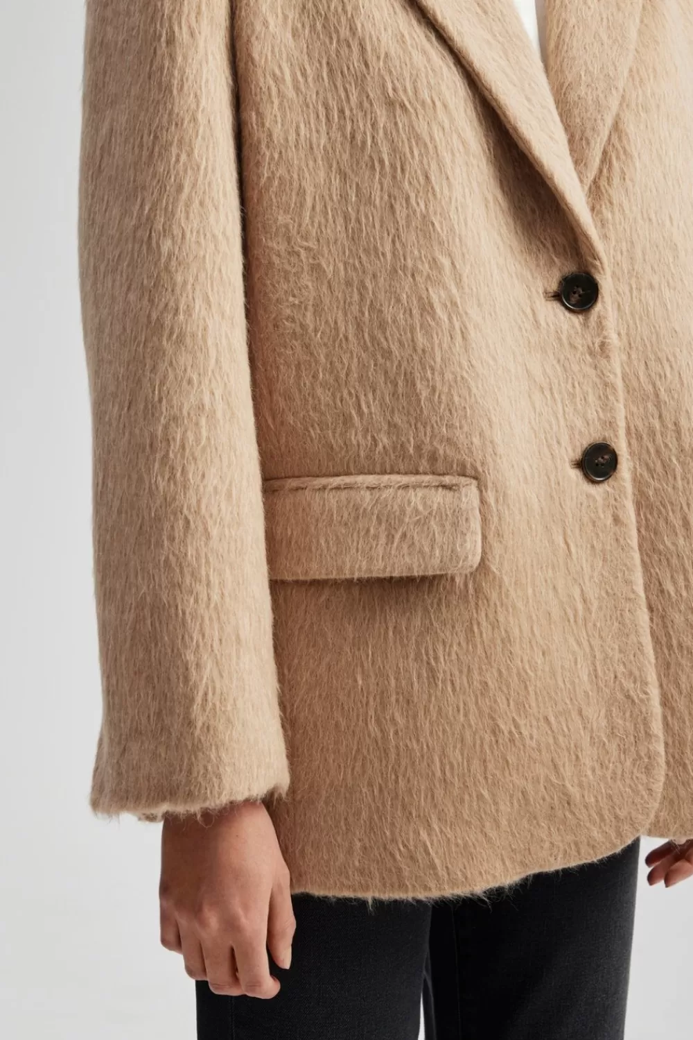 Veste décontractée printanière Malina Dakota - Nuance sable, doux coton stretch & élégance urbaine