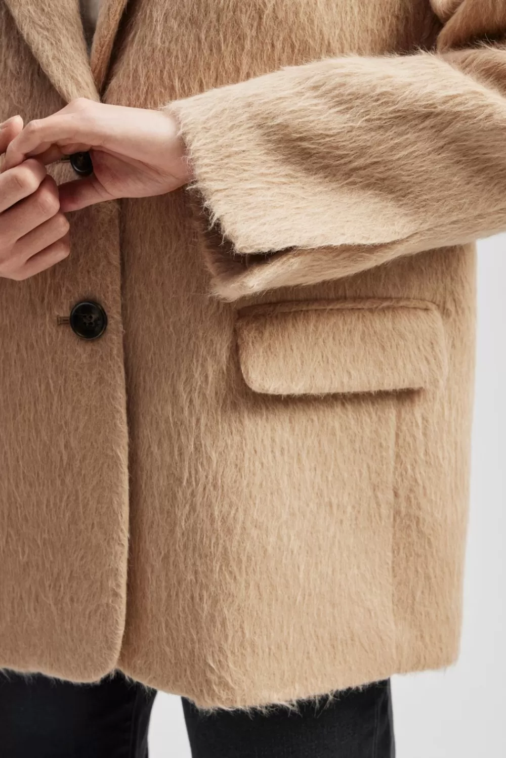 Veste décontractée printanière Malina Dakota - Nuance sable, doux coton stretch & élégance urbaine