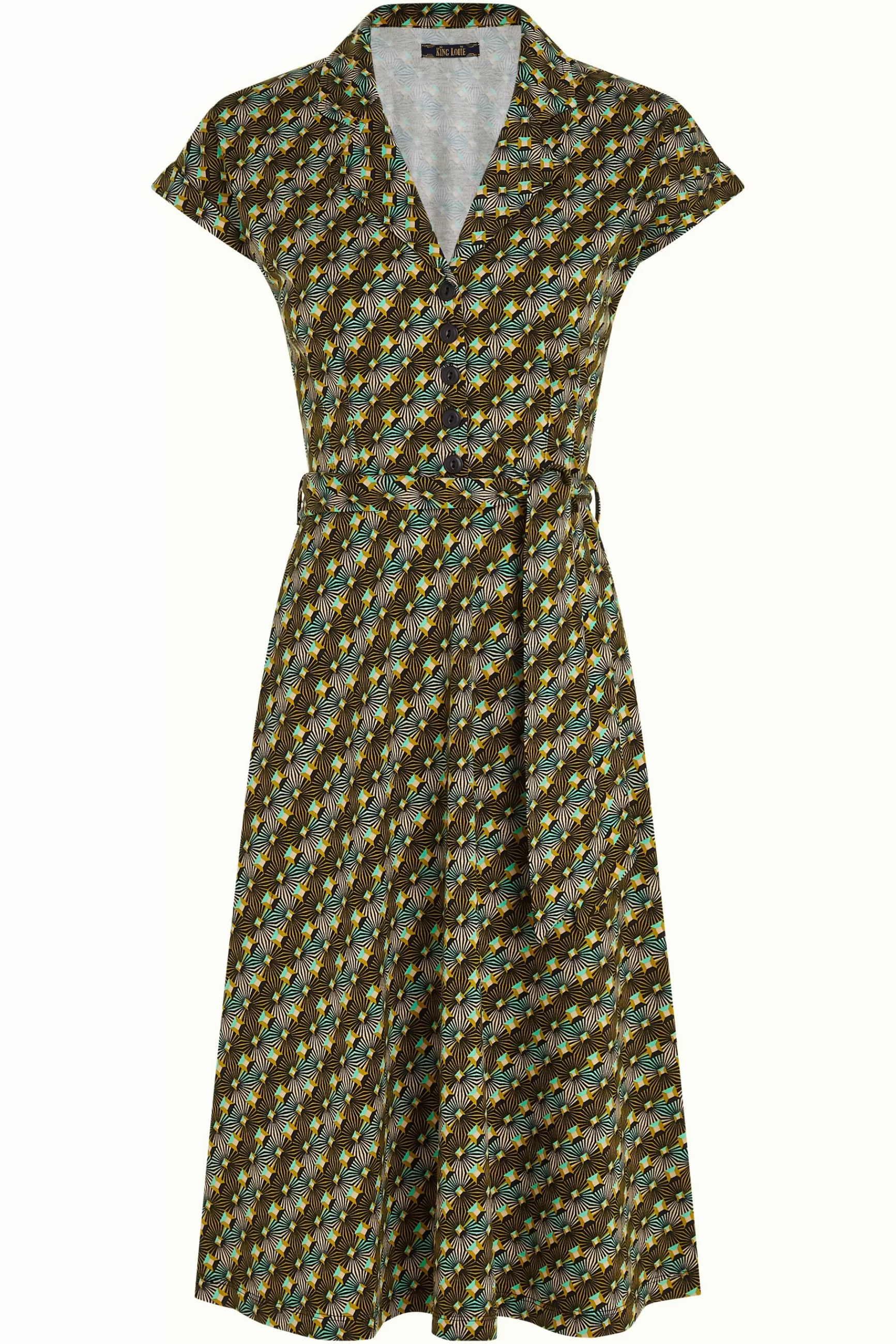 Robe Darcy King Louie - Modèle Tate pour Femme, Style Vintage et Élégant avec Broderies Délicates