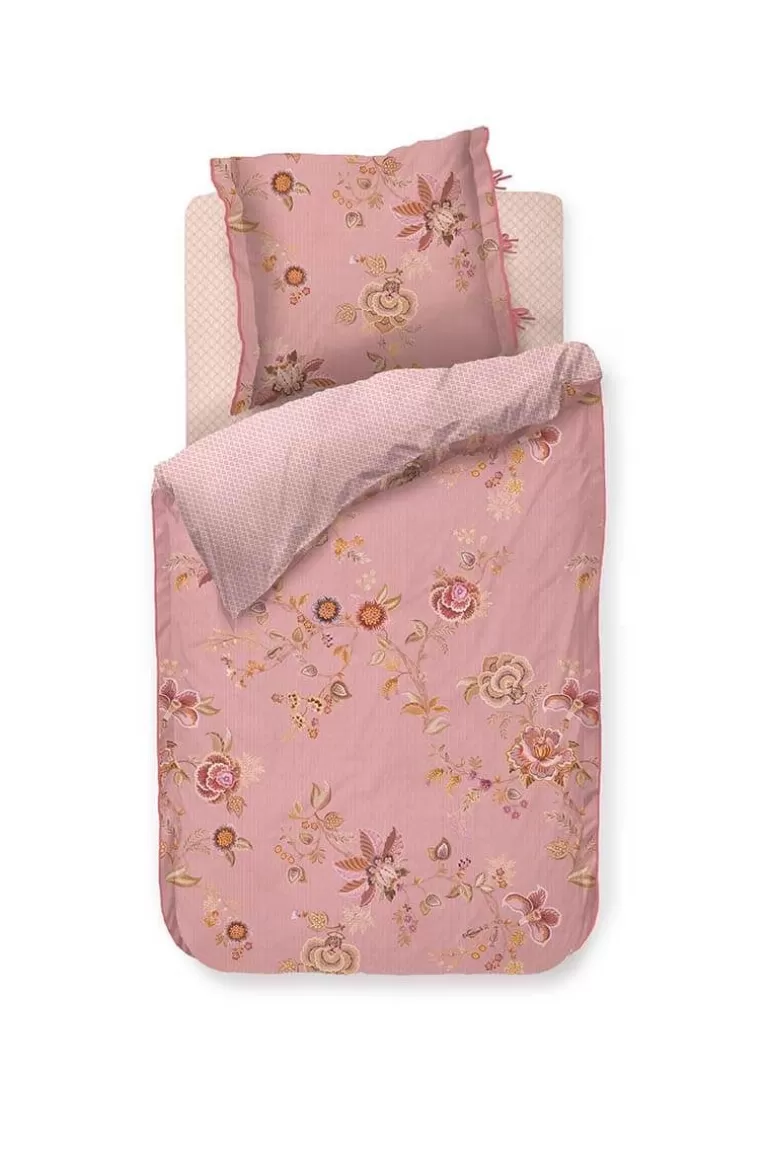 Pip Studio - Housse de couette Cece Fiore en coton imprimé floral, tonalités romantiques - Décoration de chambre raffinée