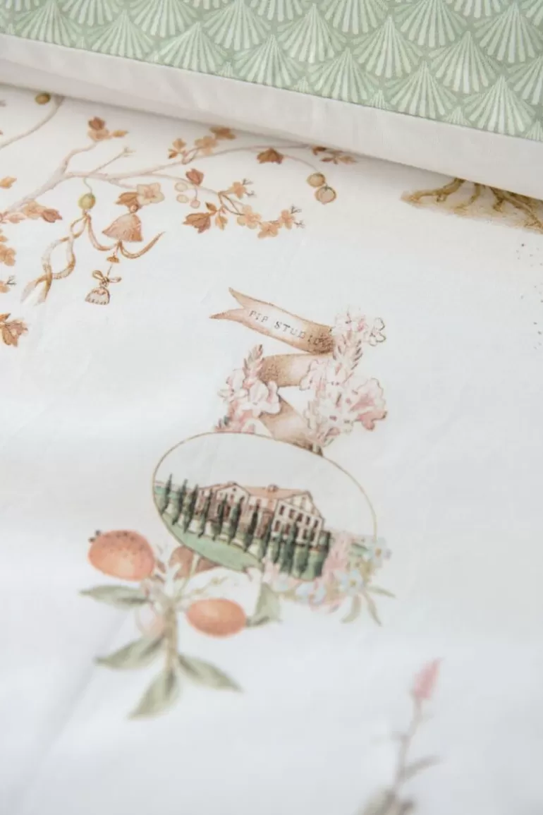 Housse de couette design Pip Studio - Jardin Fruitier en Blanc Ivoire • Motifs Botaniques Lumineux • Collection Exclusive En Ligne