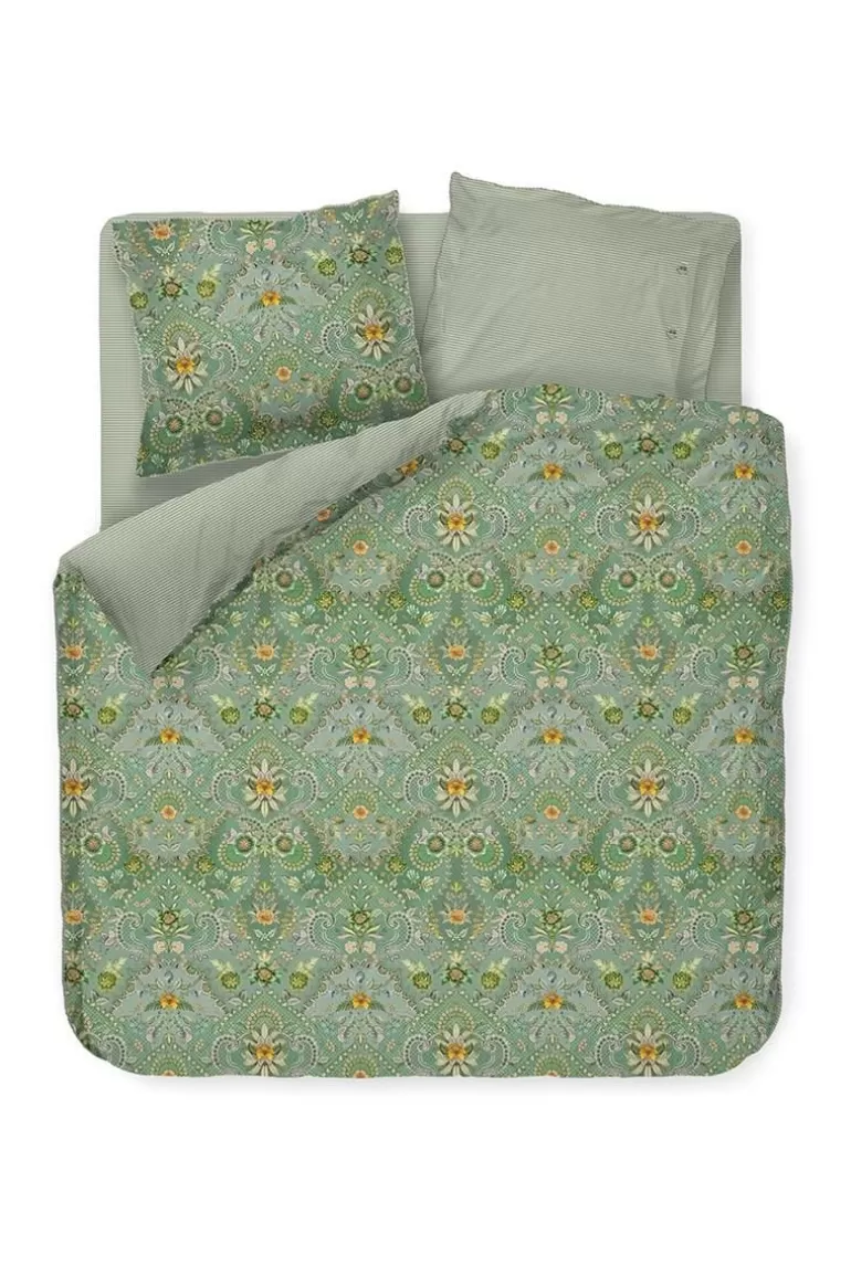 Housse de couette design Saluti Piccoli - Vert émeraude | Pip Studio en Promotion