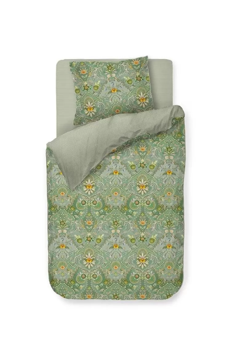Housse de couette design Saluti Piccoli - Vert émeraude | Pip Studio en Promotion