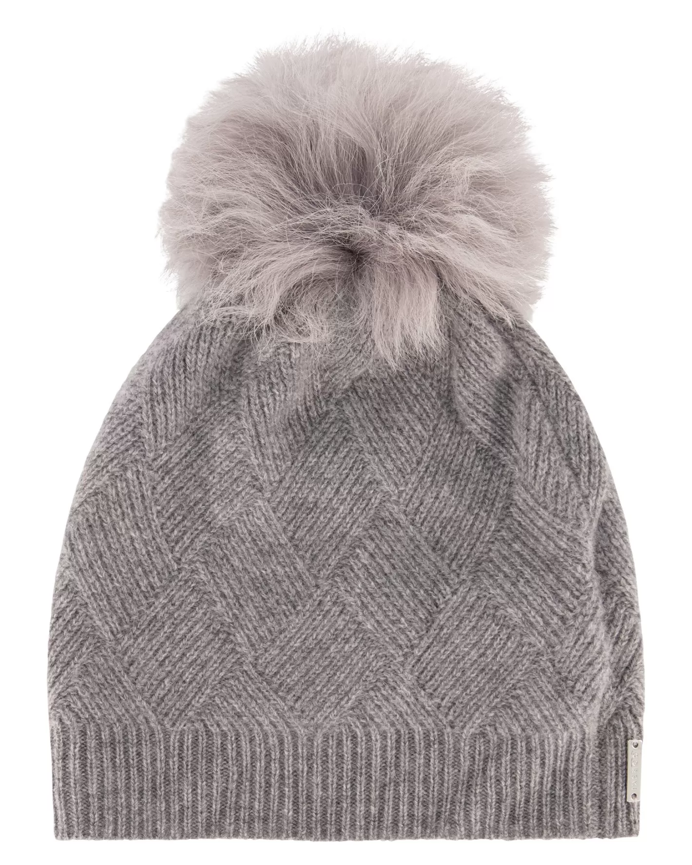 Bonnet féminin GORSKI Montréal en cachemire premium - Édition Diamant avec pompon en agneau toscan - Confort hivernal élégant et artisanal