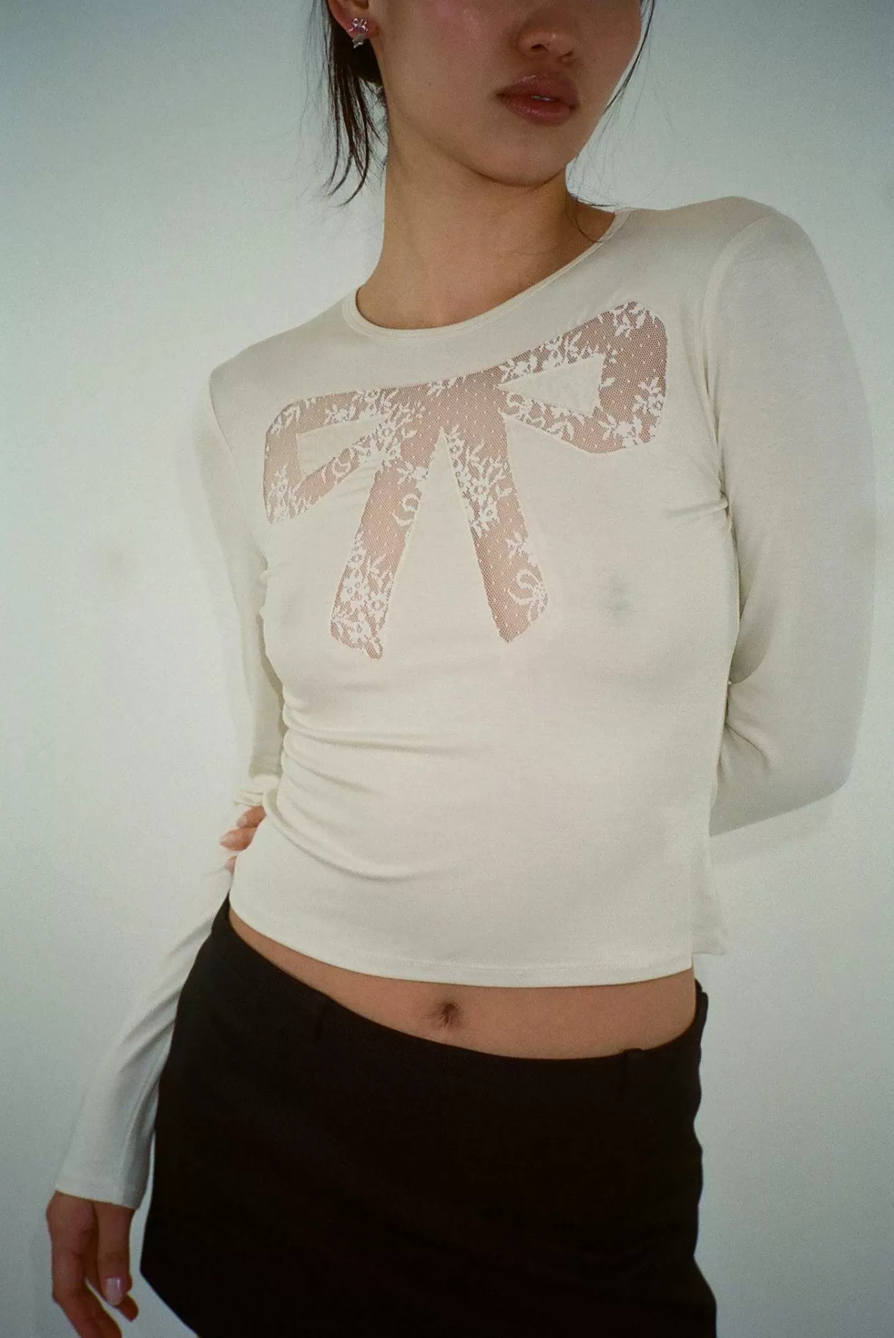 Top Adoré Sandy Liang - Créme Douce pour Femme