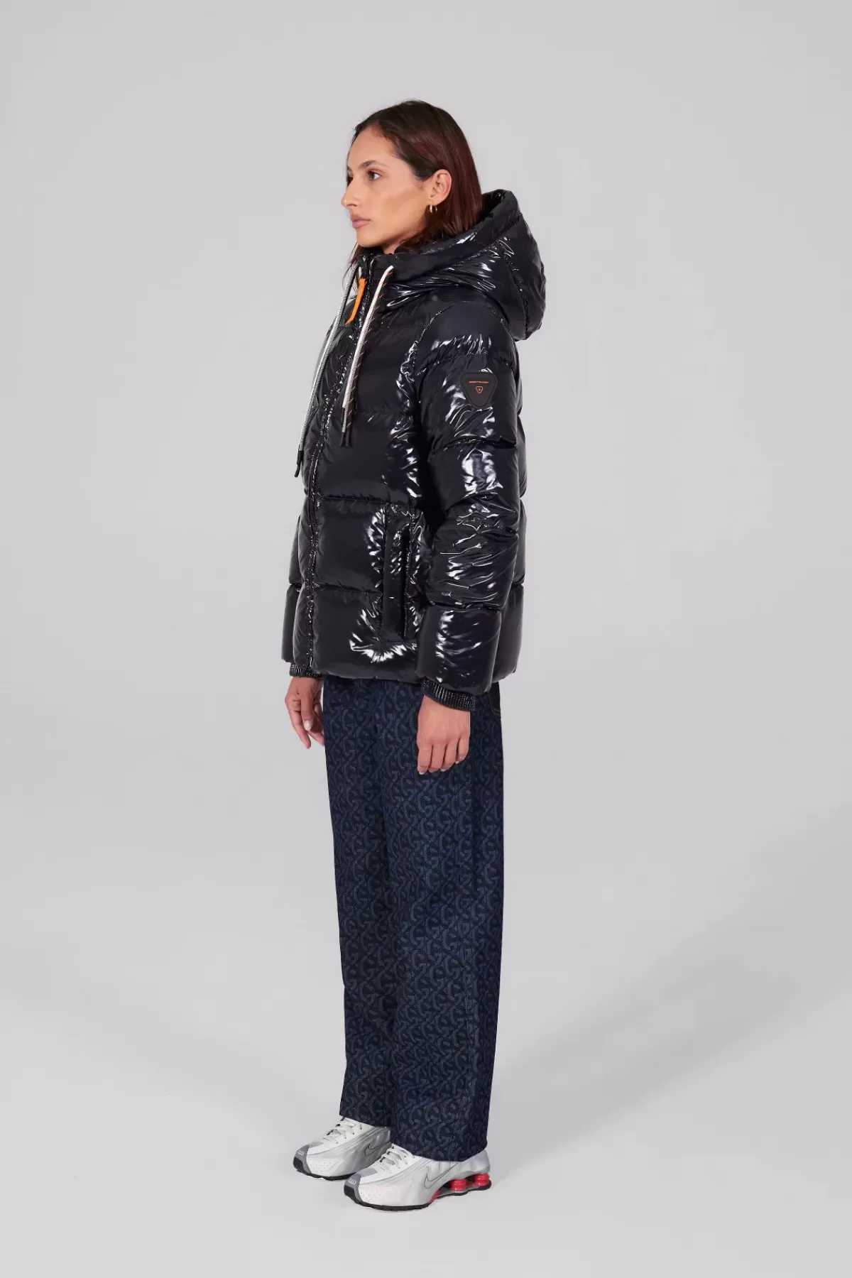 Doudoune femme cintrée - Nylon brillant haute luminosité - Effet dégradé Oprah Éclat/Chaleur Gertrude
