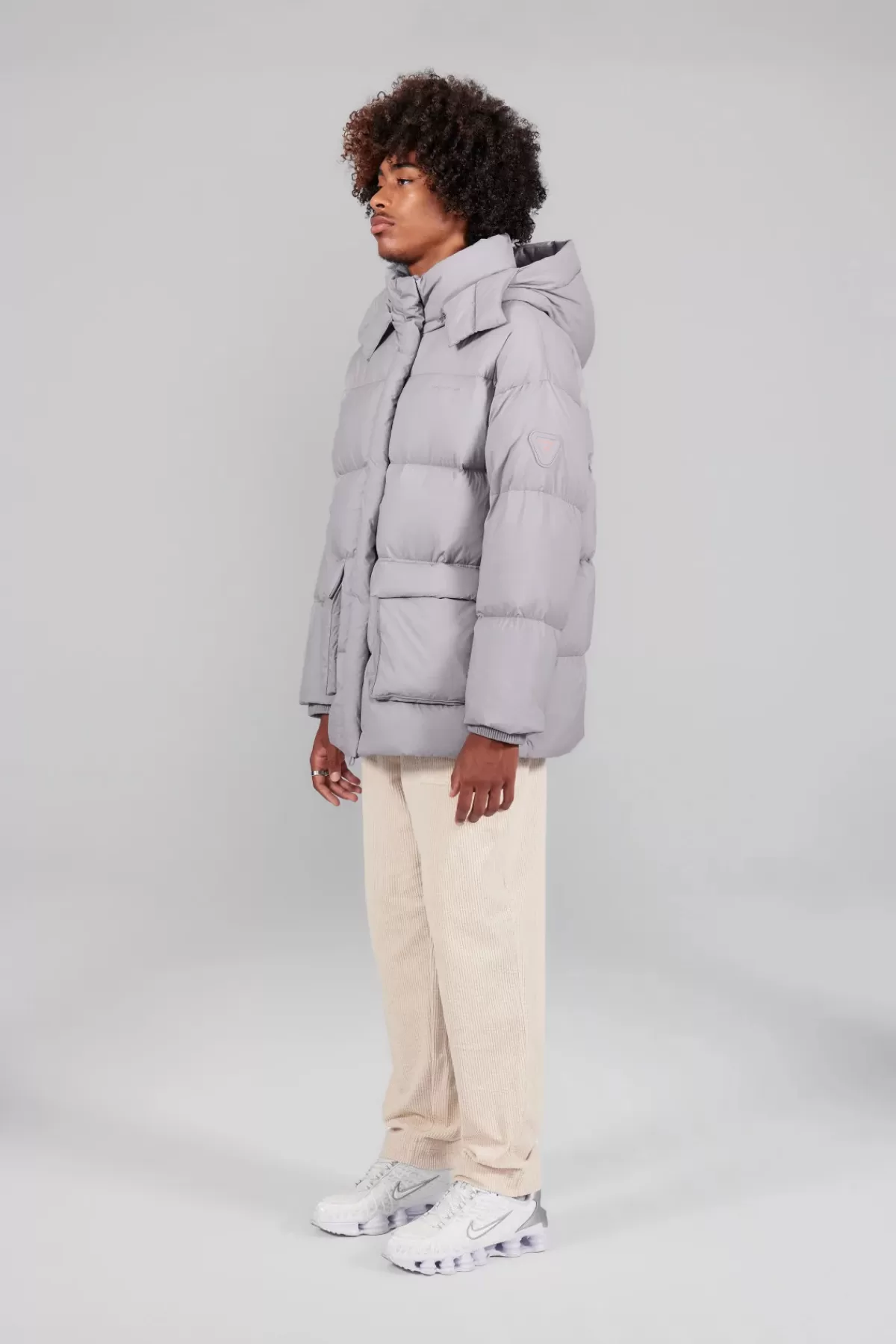 Veste longue en duvet matelassé - Coupe oversize unisexe - Détails texturés Gertrude - Confort maximal