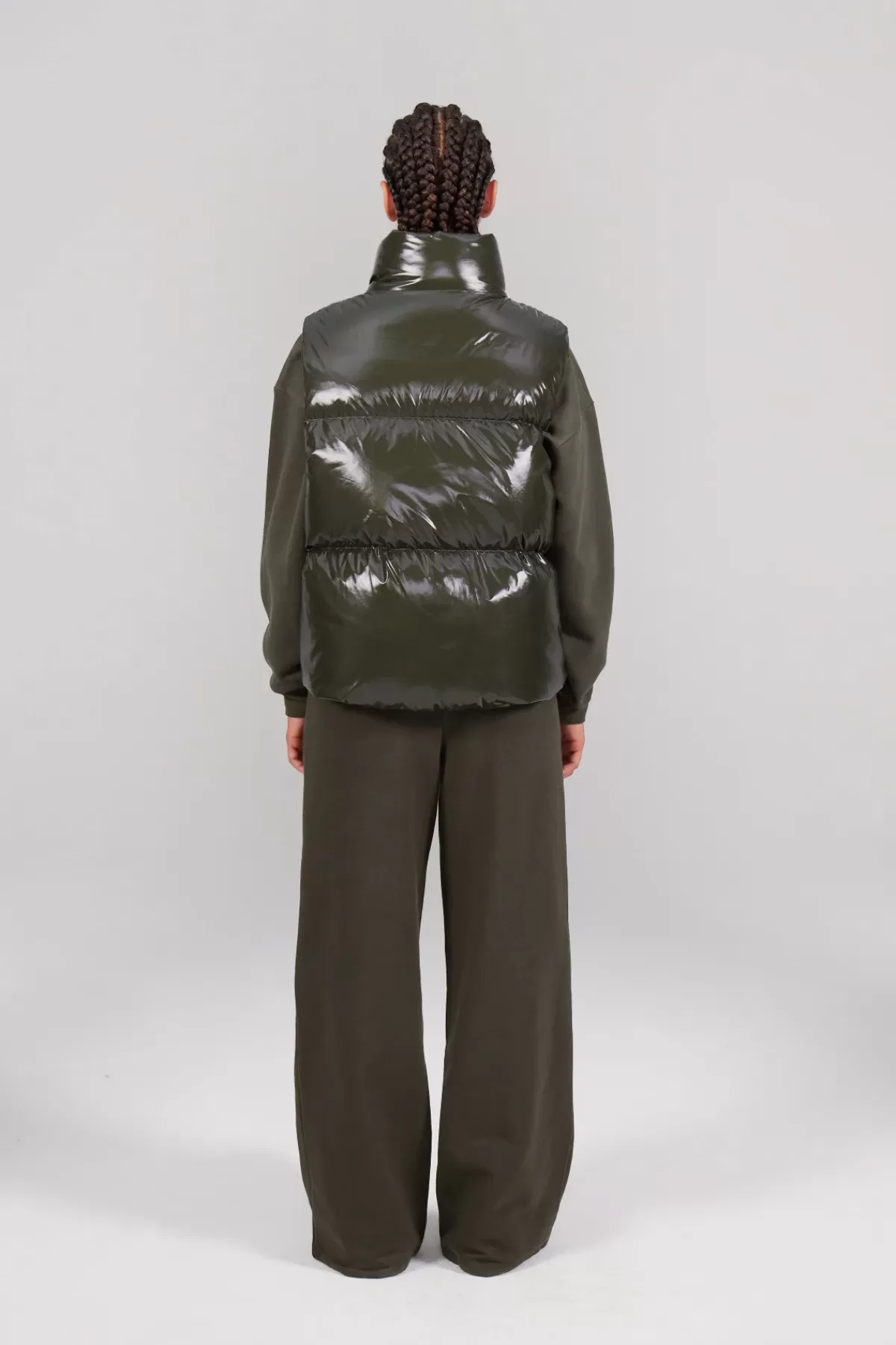 Veste hiver effet nuage lumineux - Modèle sans manches Galilée en liquidation express