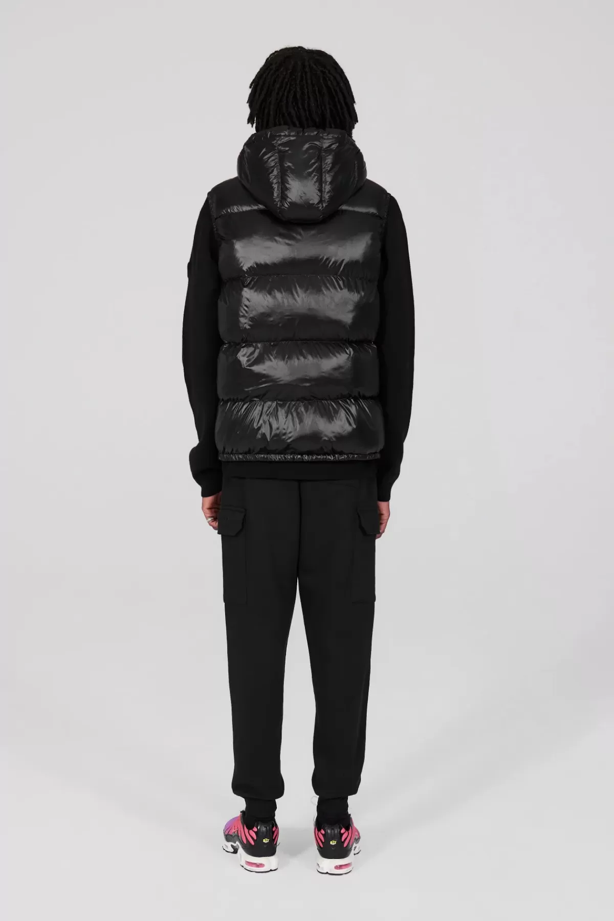 Veste légère sans manches en nylon métallisé - Collection César | Prix doux pour printemps-été
