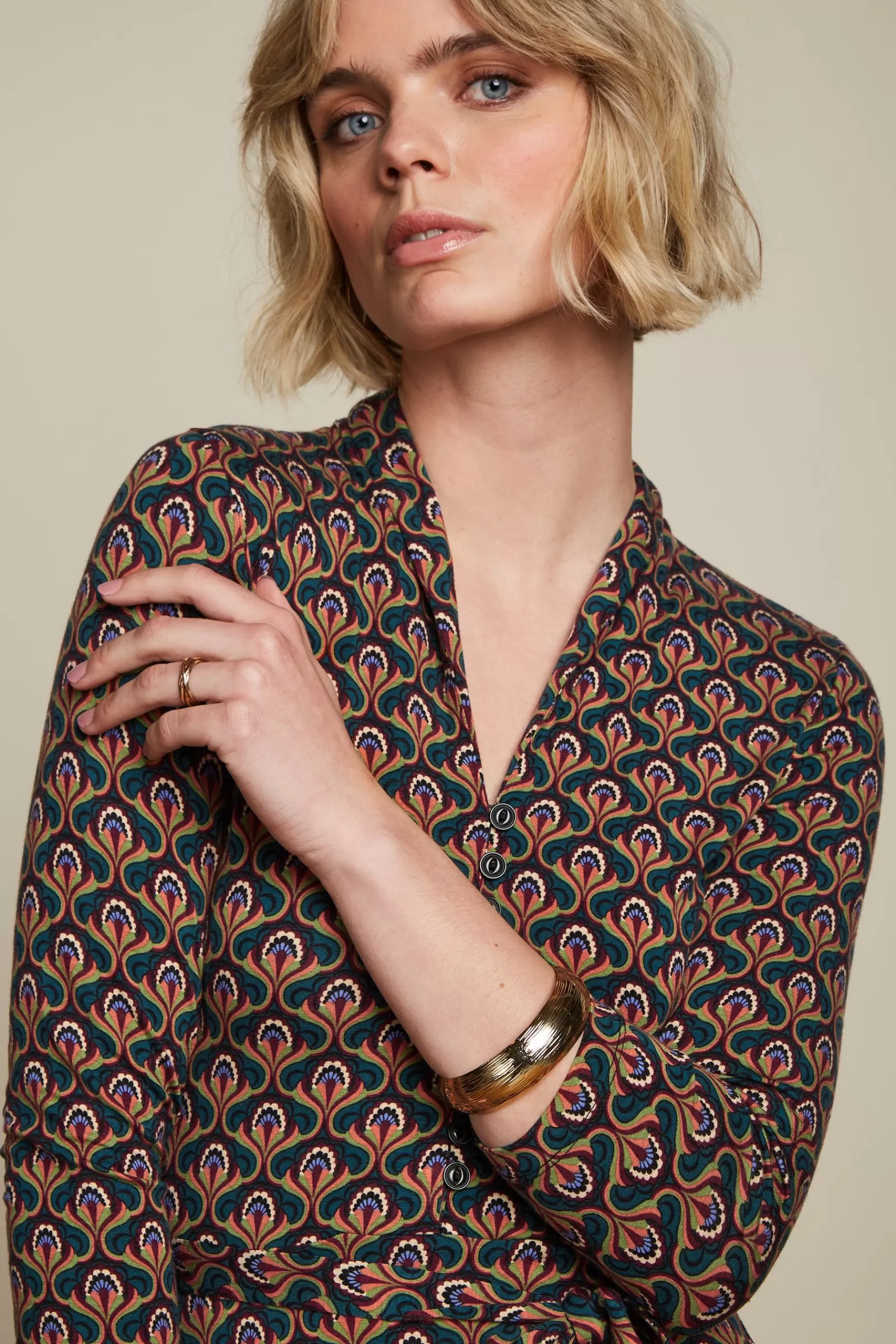 Robe Femme Élégante Emmy - Robe de Fête Jubilé par King Louie | Collection Exclusive Événement Spécial