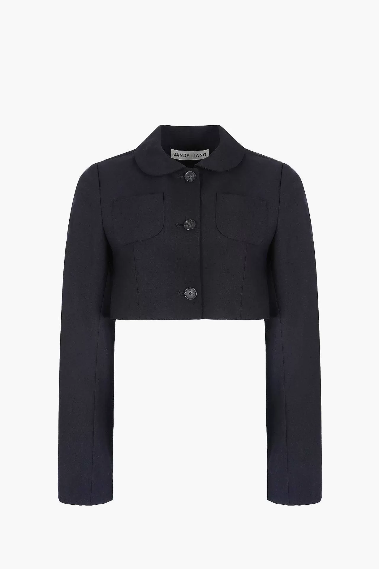 Veste Ennis par Sandy Liang - Coupe Urbaine en Bleu Marine Élégant pour Femme