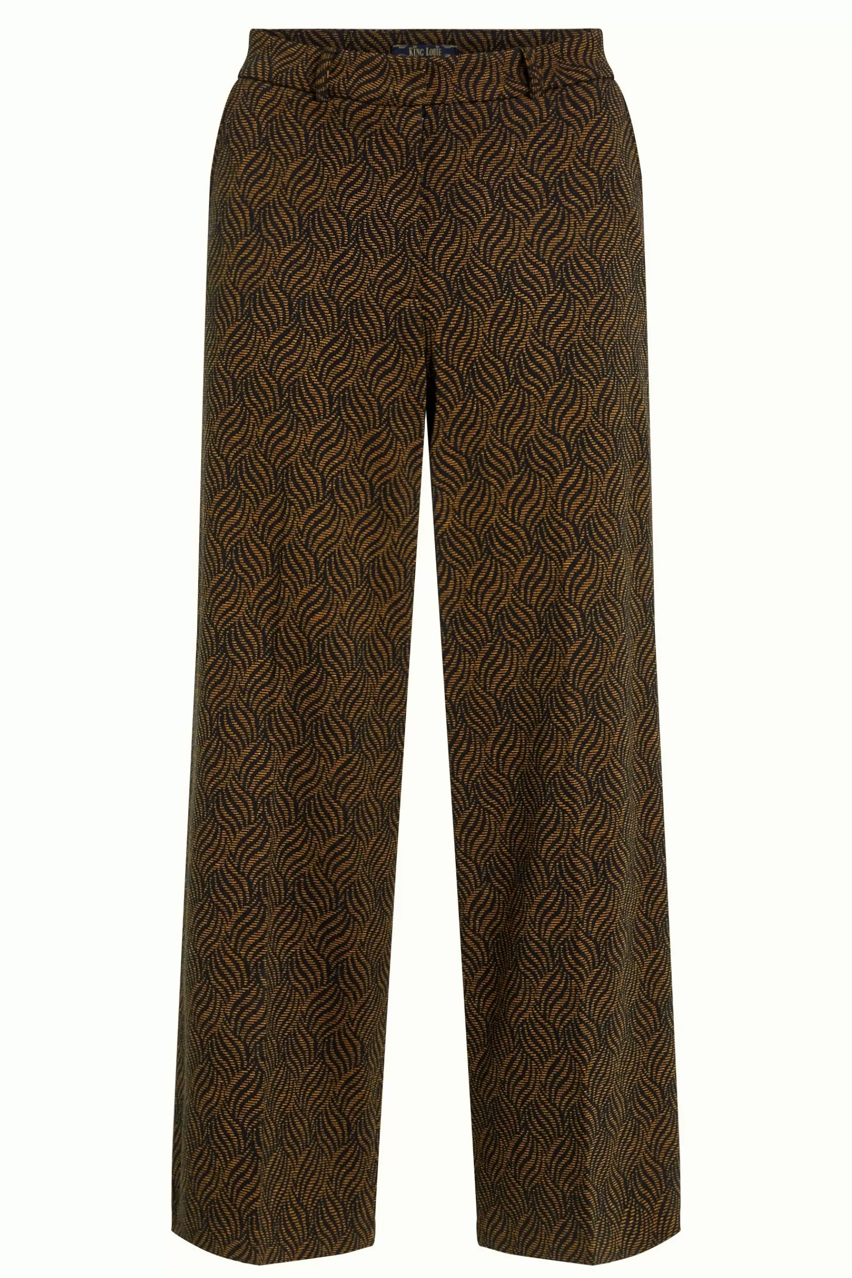 Pantalon Femme King Louie - Modèle Federica en Jacquard Ruby, Coupe Confortable Élégante