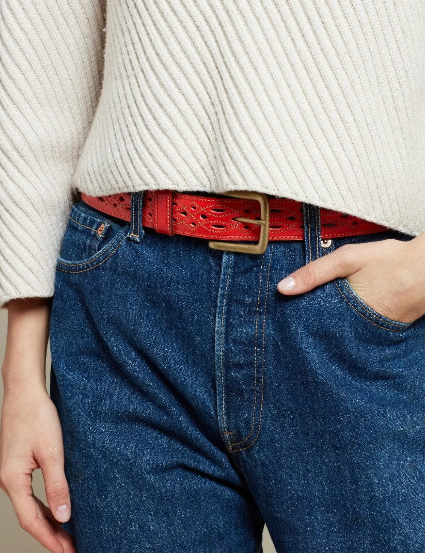 Promo Express : Ceinture Feria en Cuir Véritable - Style Intemporel pour Toutes les Tenues