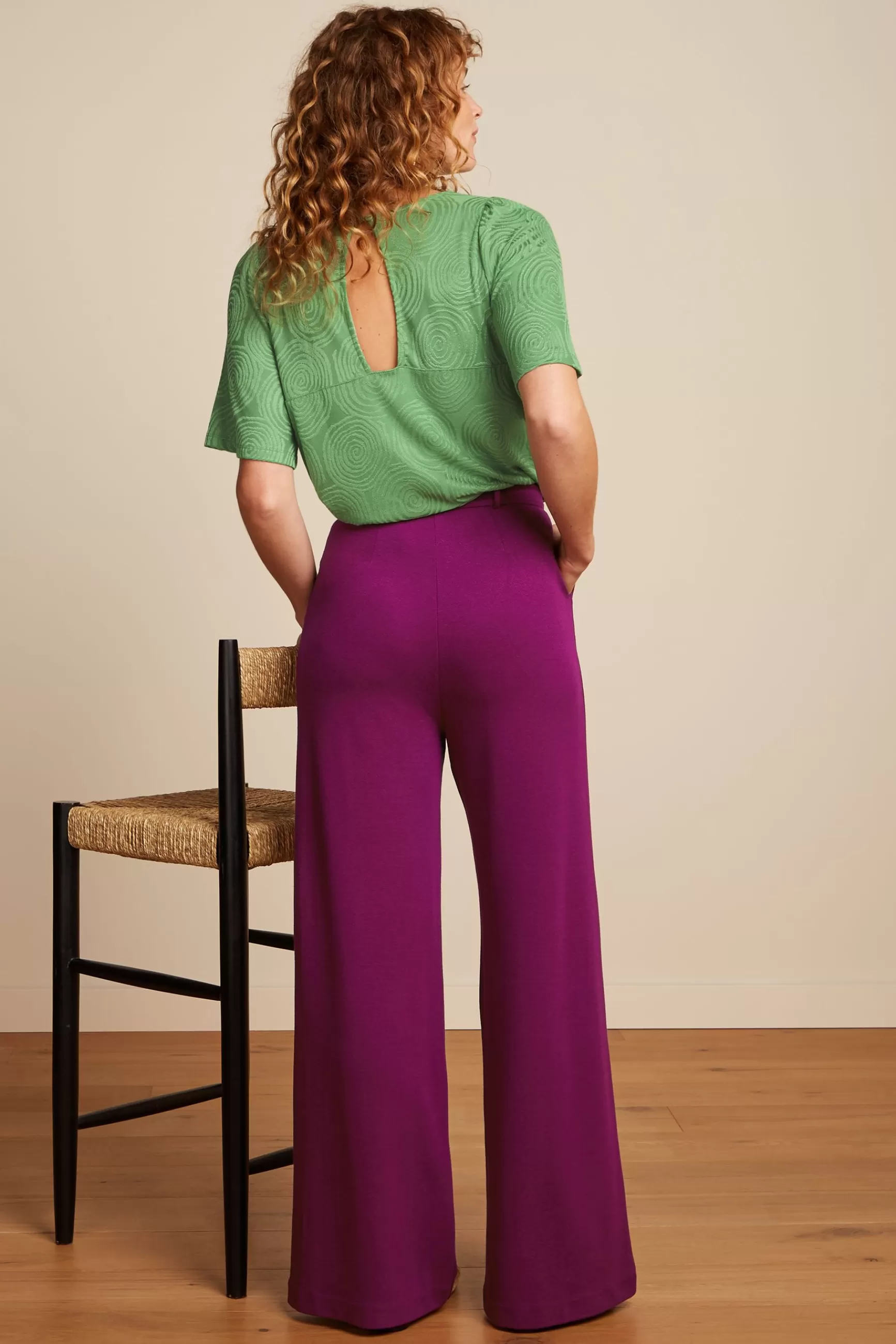 Pantalon Élégant King Louie Fintan - Style Milano en Crêpe Fluide pour Femme