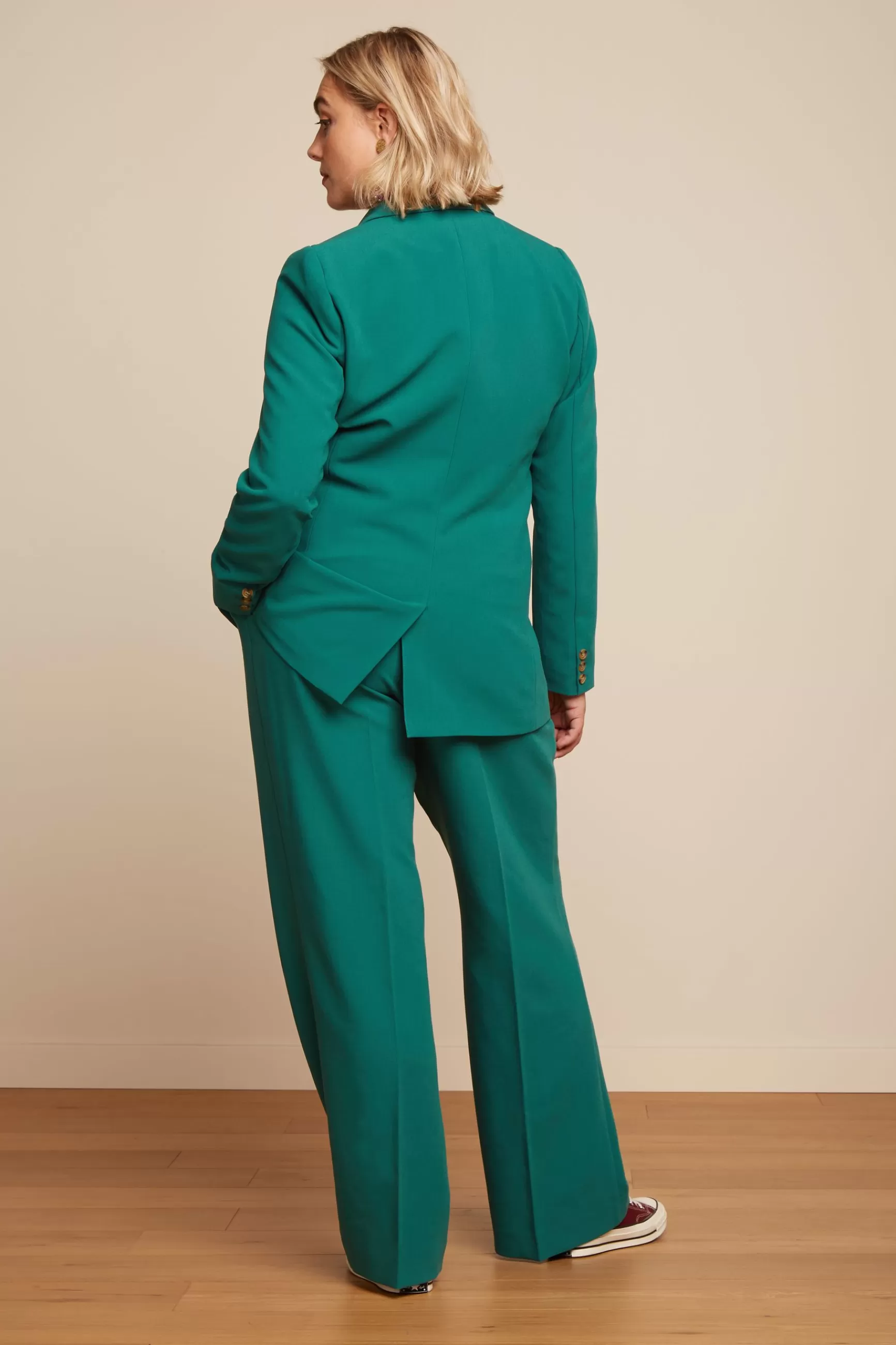 Pantalon Élégant Fintan pour Femme - Collection Simonet Printemps 2024 par King Louie (Taille Haute, Coupure Moderne)