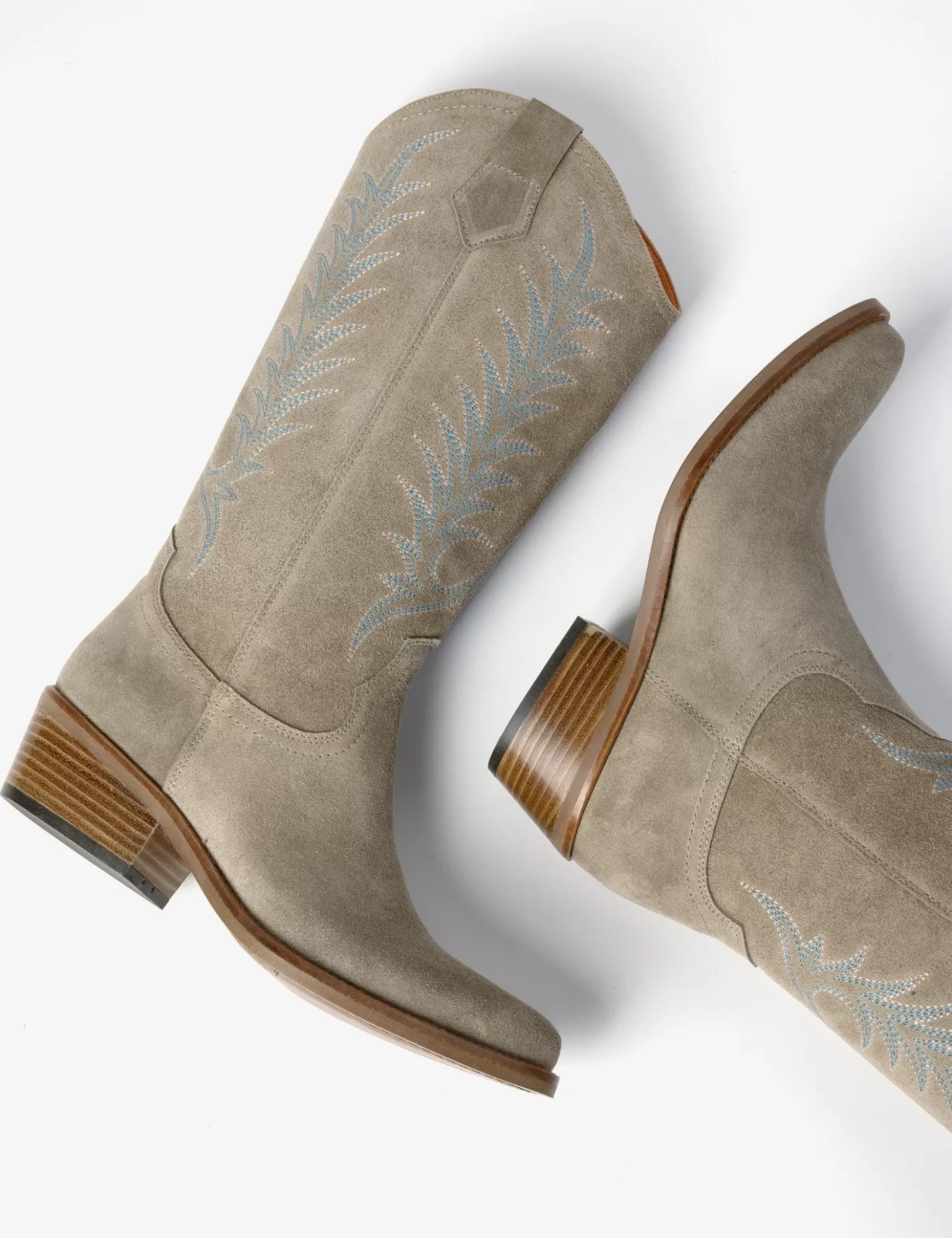 Bottes Cowboy Garçon Brodées Goldie - Talon Comfy & Style Western à Petit Prix