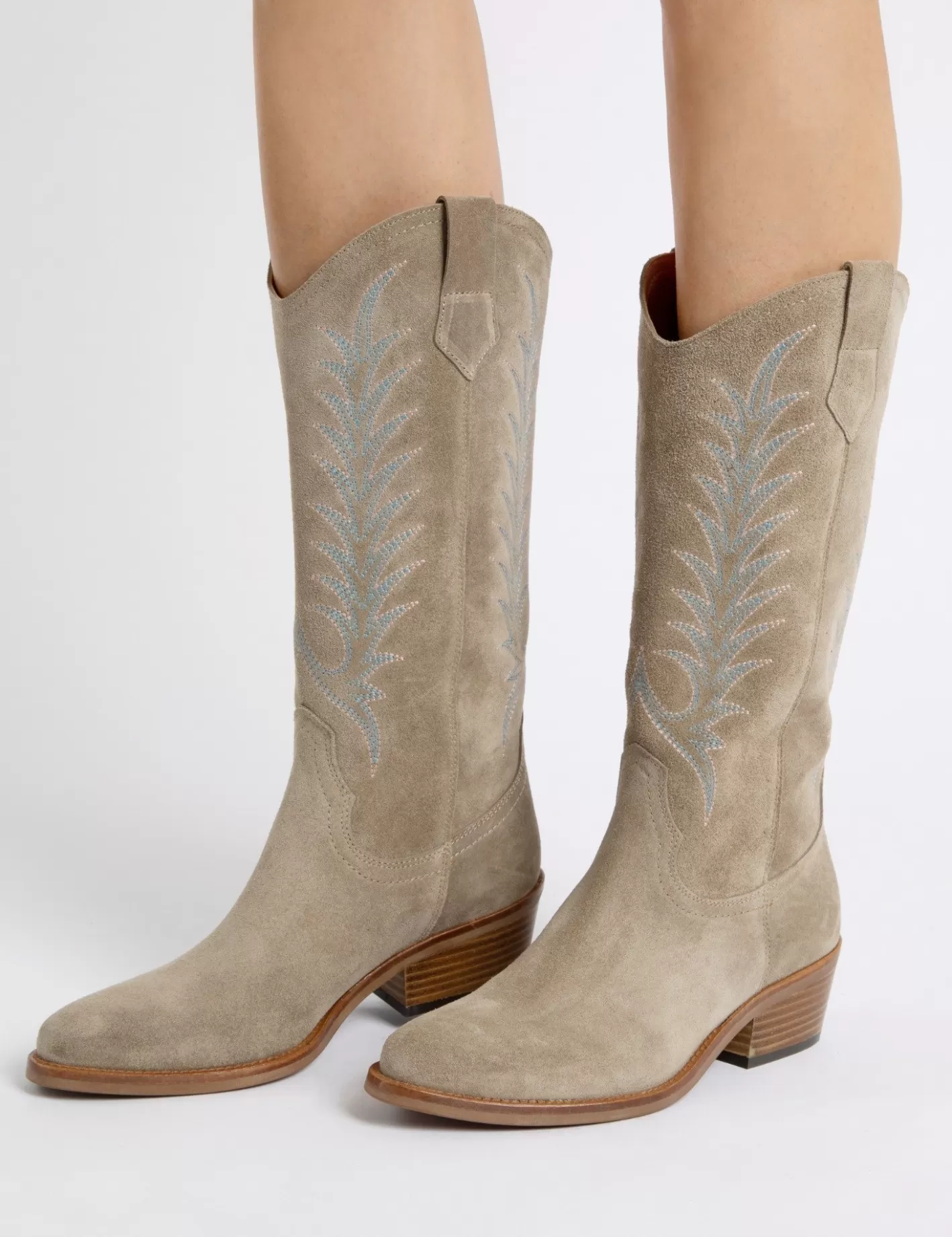 Bottes Cowboy Garçon Brodées Goldie - Talon Comfy & Style Western à Petit Prix
