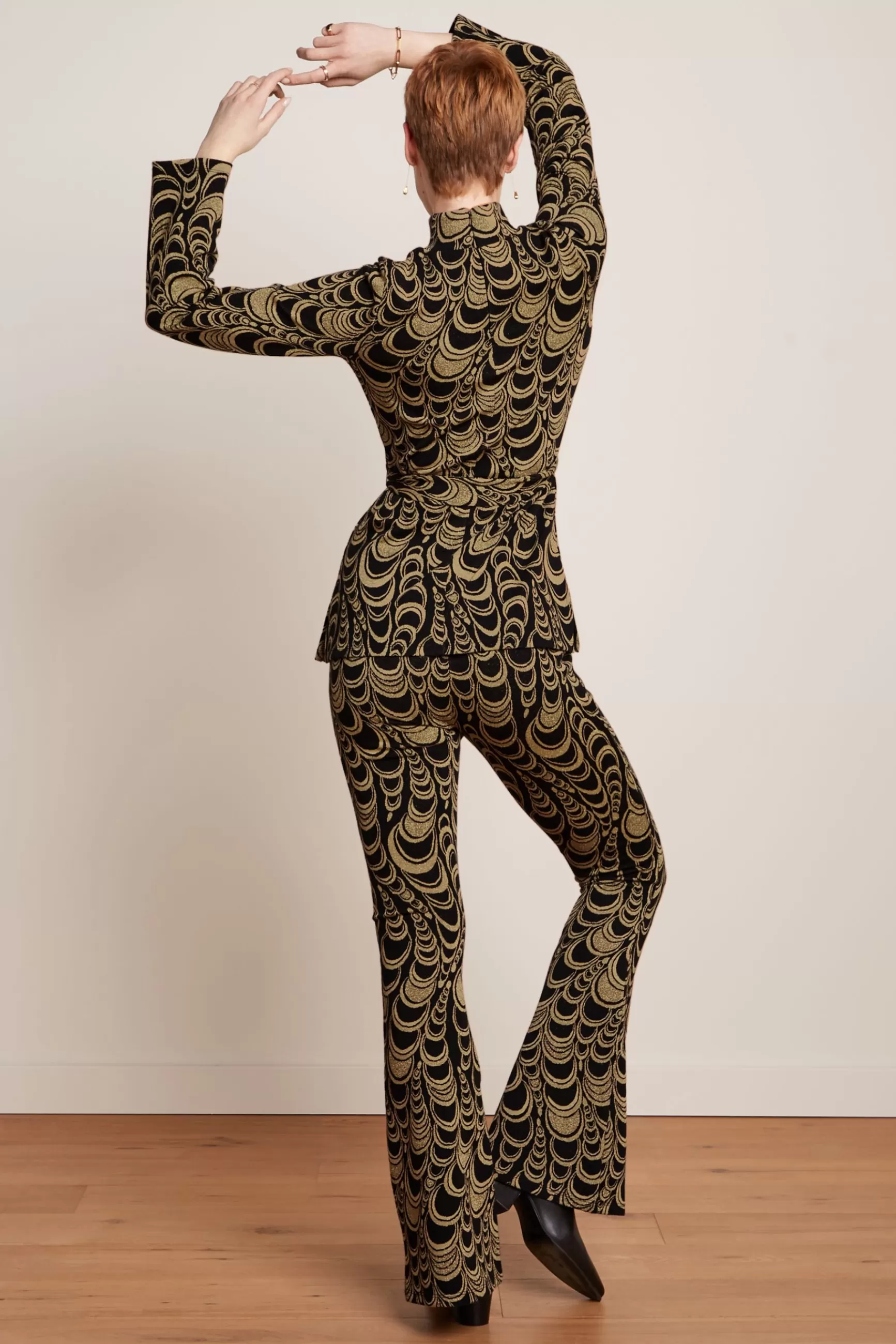 DAMES - Tunique Heloise King Louie en Jacquard Métier - Coupe Élégante en Ivoire pour Printemps