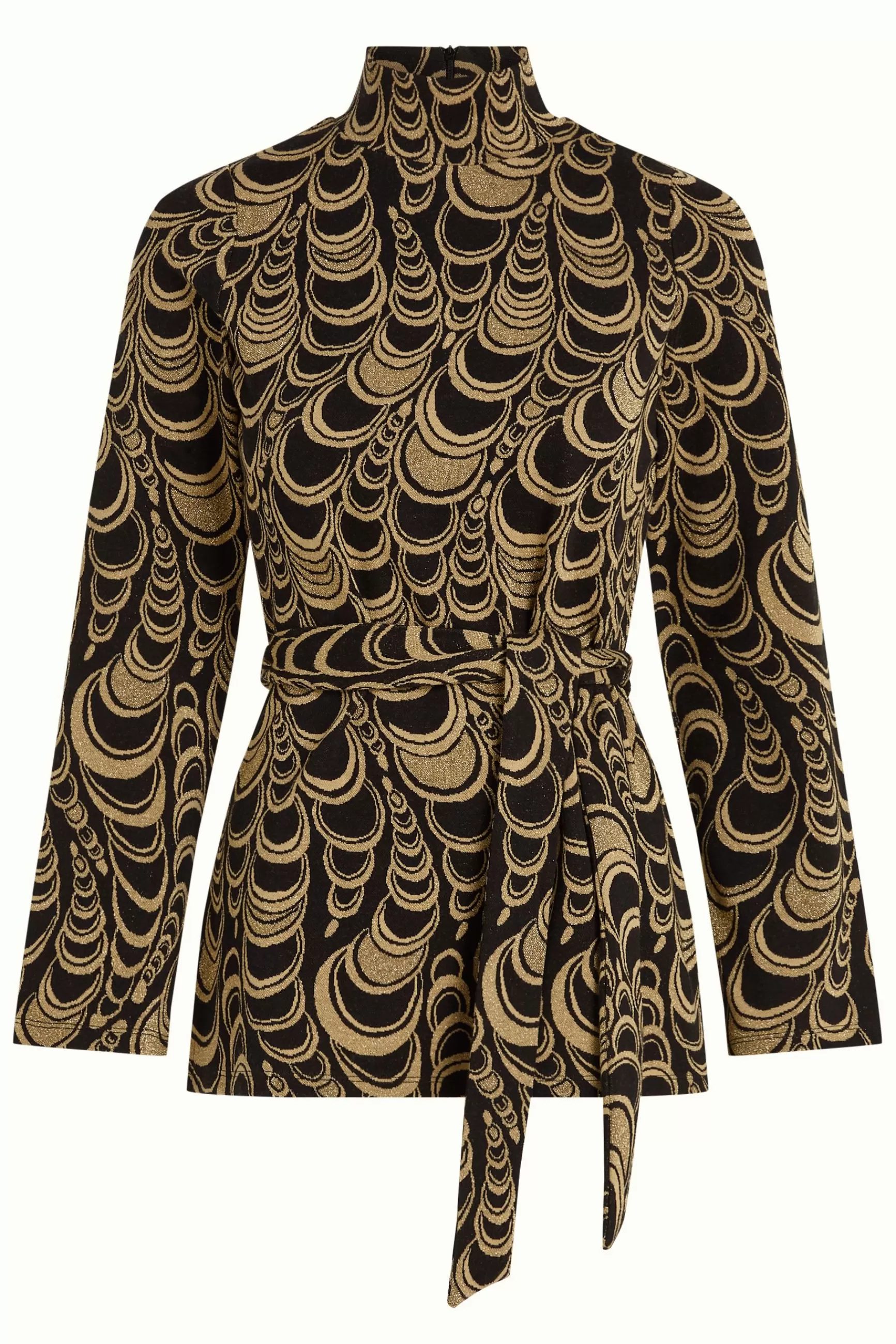 DAMES - Tunique Heloise King Louie en Jacquard Métier - Coupe Élégante en Ivoire pour Printemps